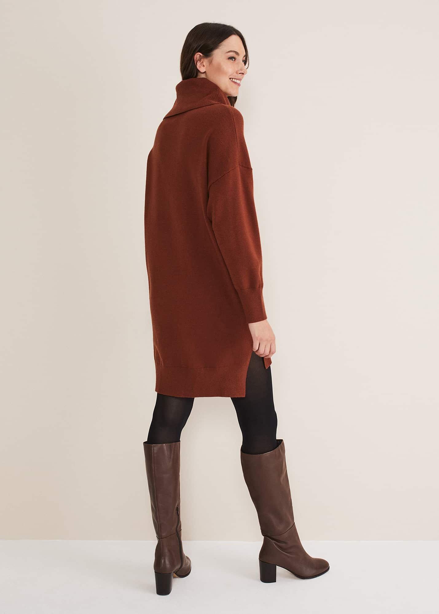 Cecilia Roll Neck Jumper Dress