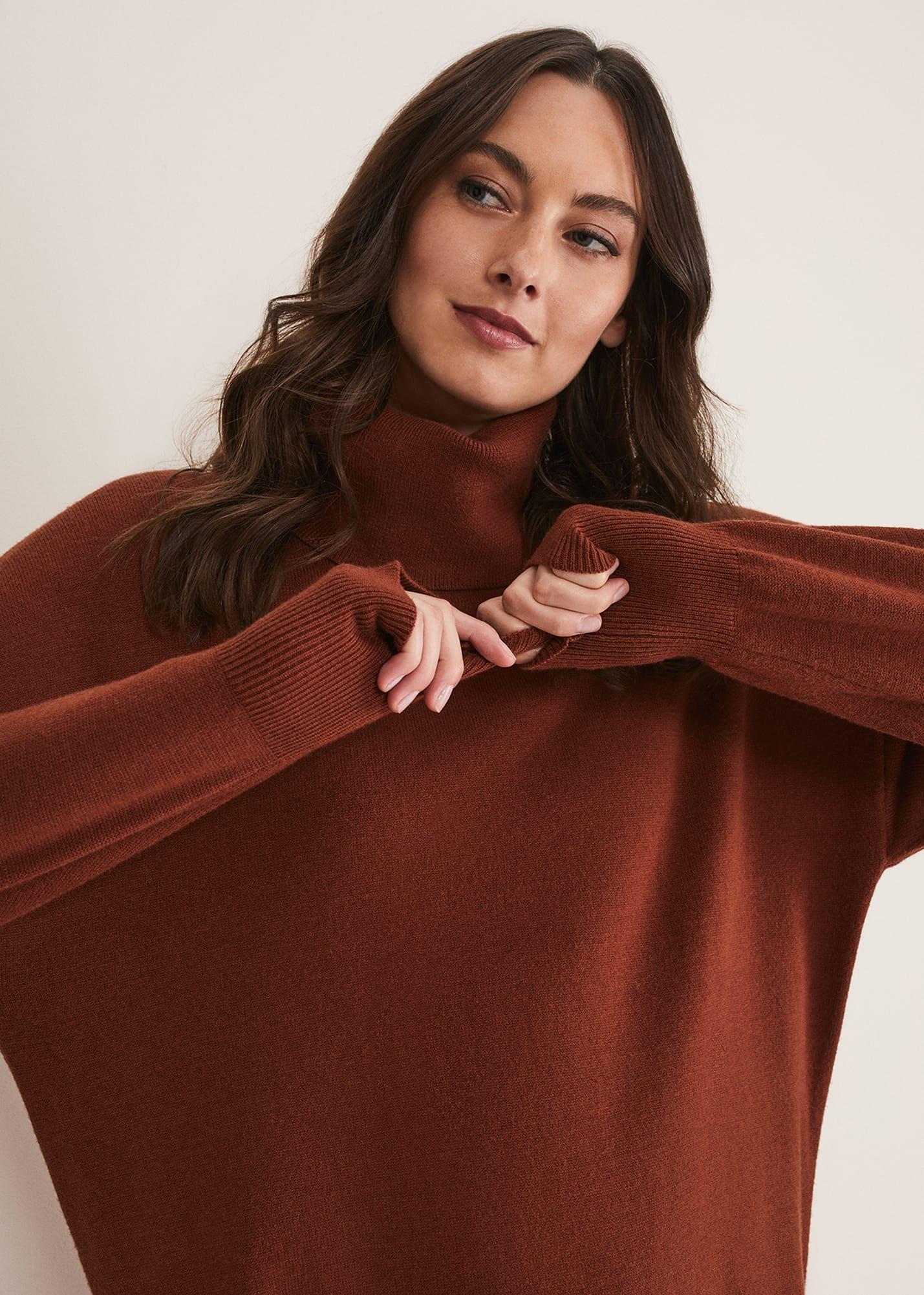 Cecilia Roll Neck Jumper Dress