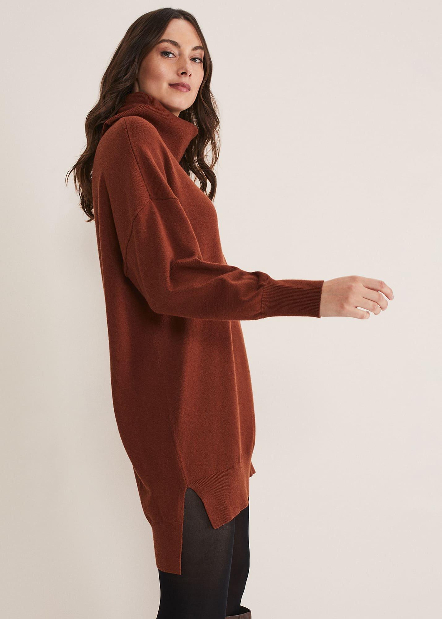 Cecilia Roll Neck Jumper Dress