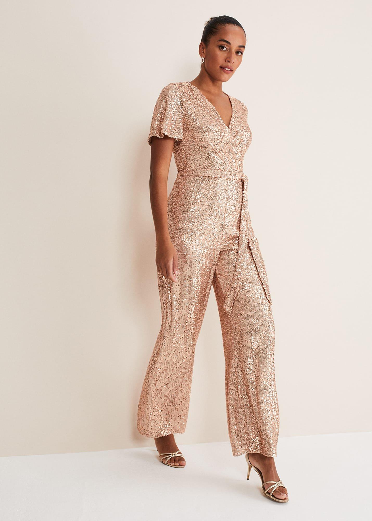 Alessandra Sequin Jumpsuit