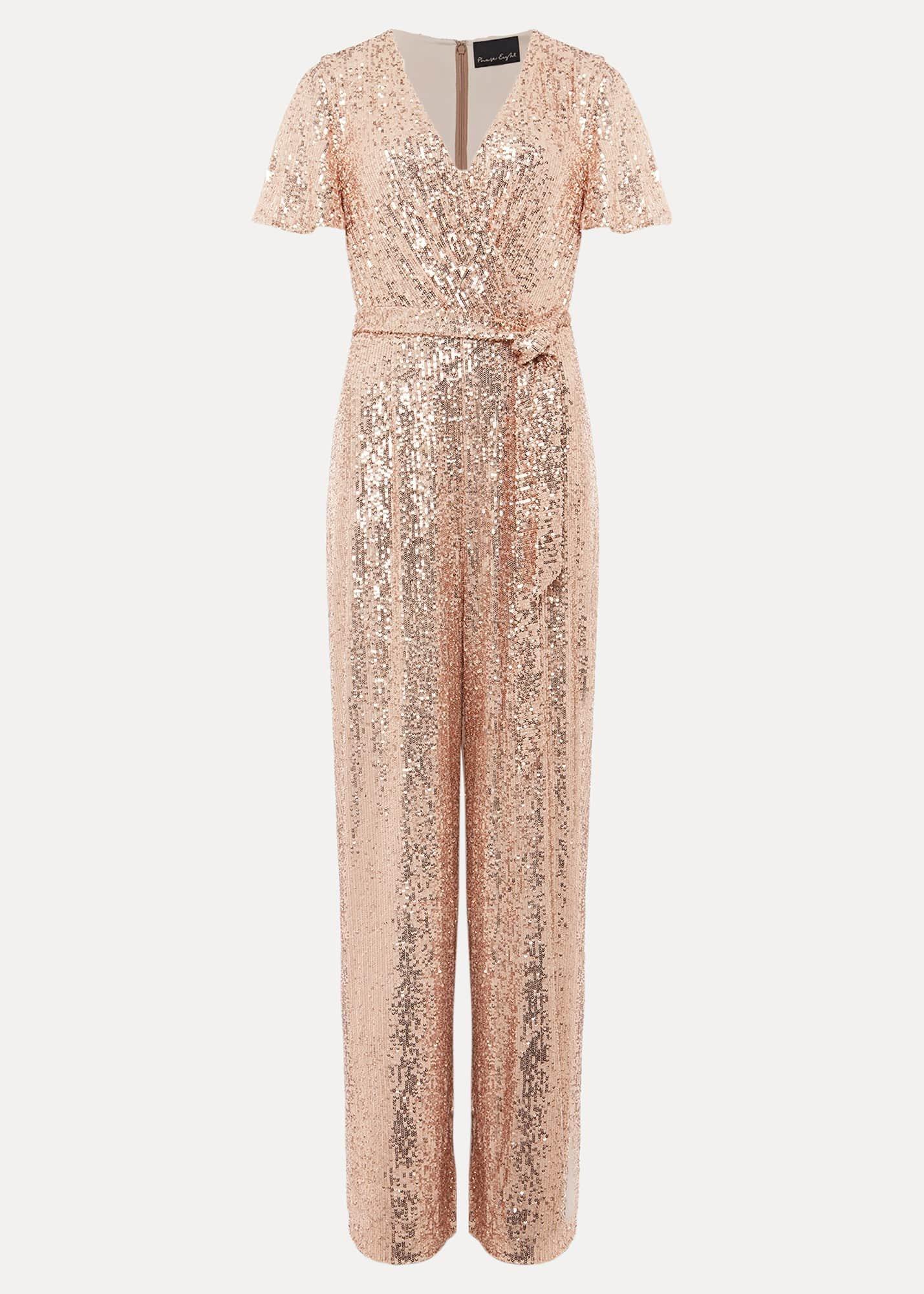 Alessandra Sequin Jumpsuit