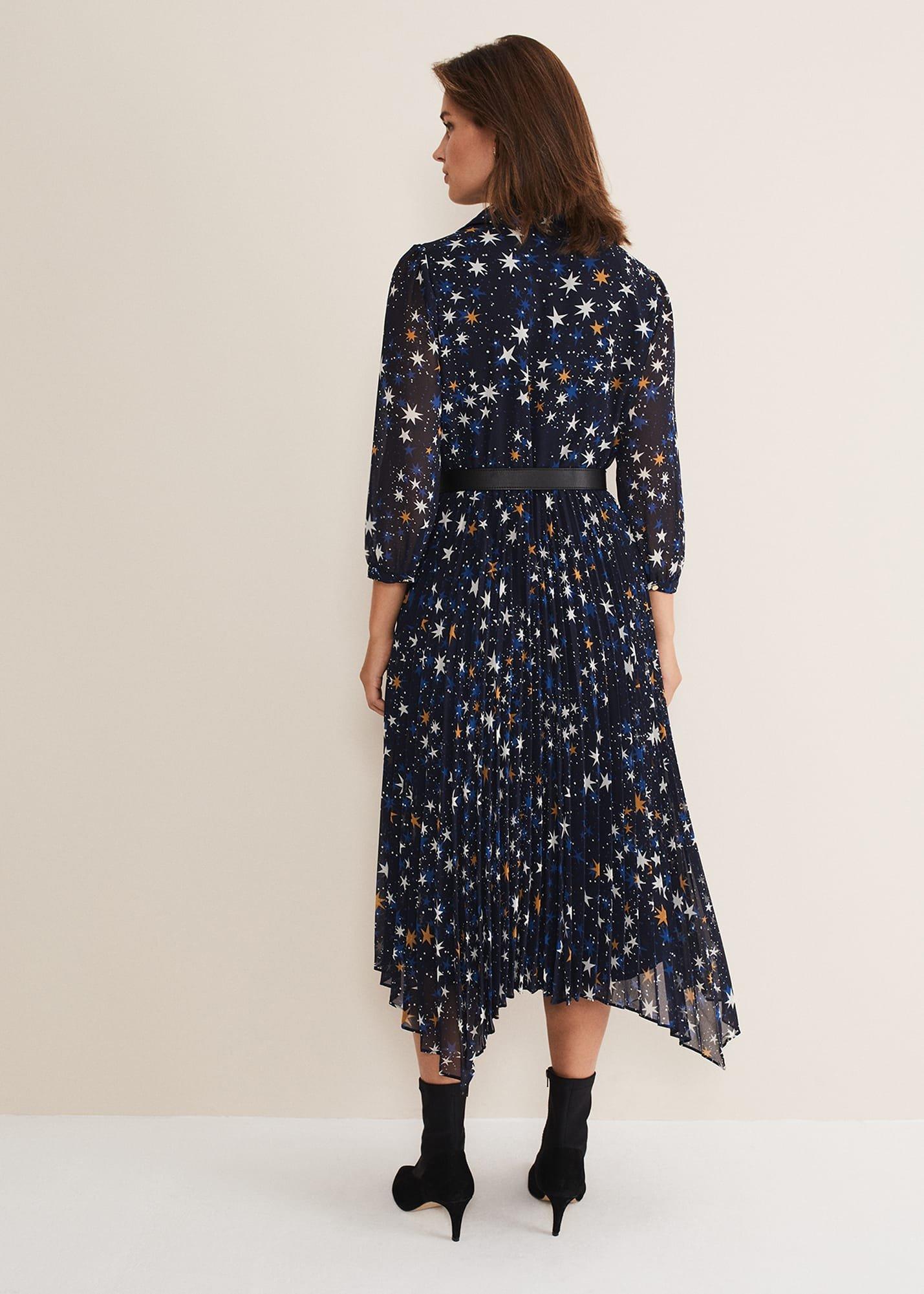 Dani Star Pleated Dress