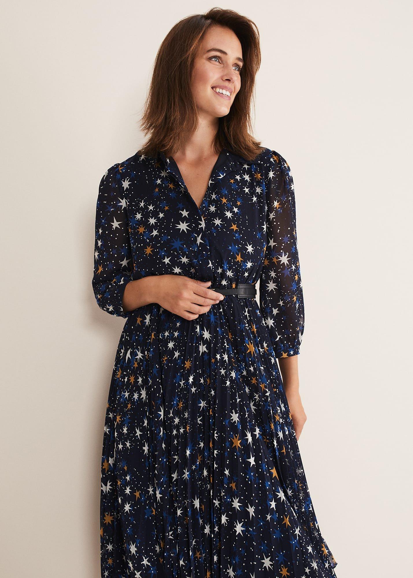 Dani Star Pleated Dress