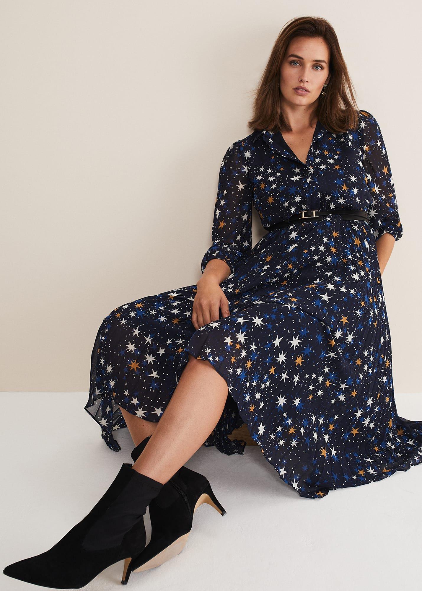 Dani Star Pleated Dress