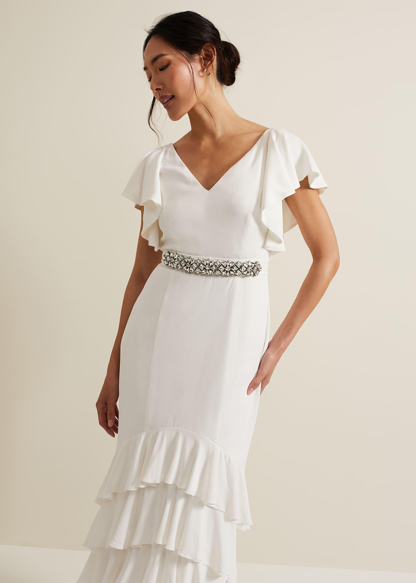 Ellery Frill Maxi Wedding Dress