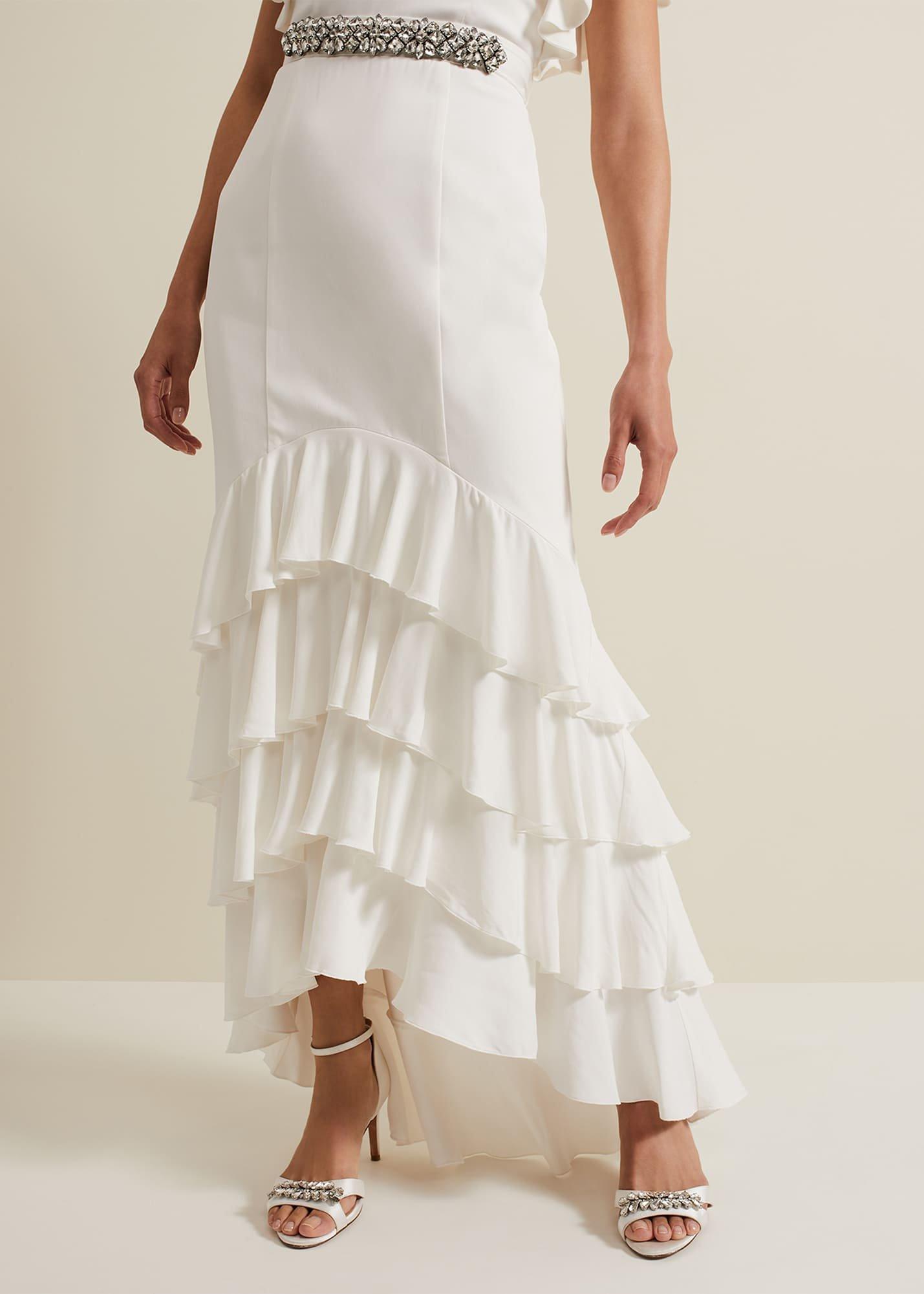 Ellery Frill Maxi Wedding Dress