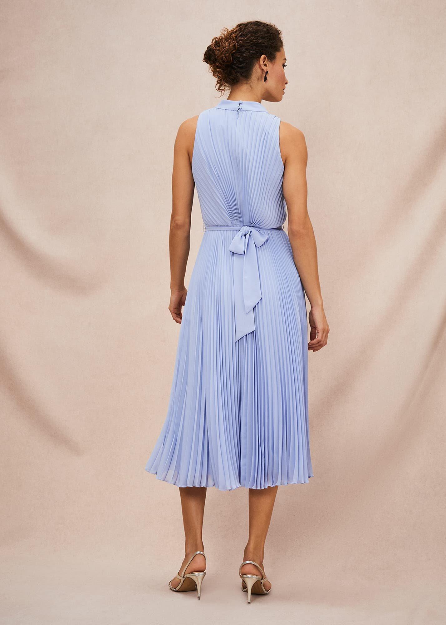 Simara Pleated Midi Dress