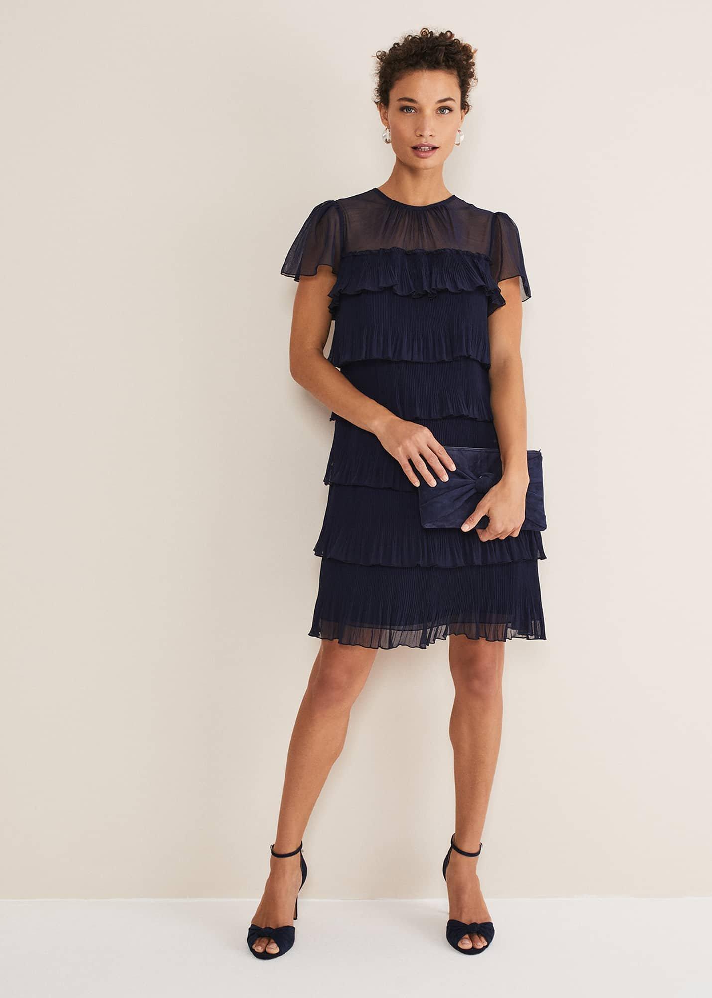 Mimi Pleated Mini Dress