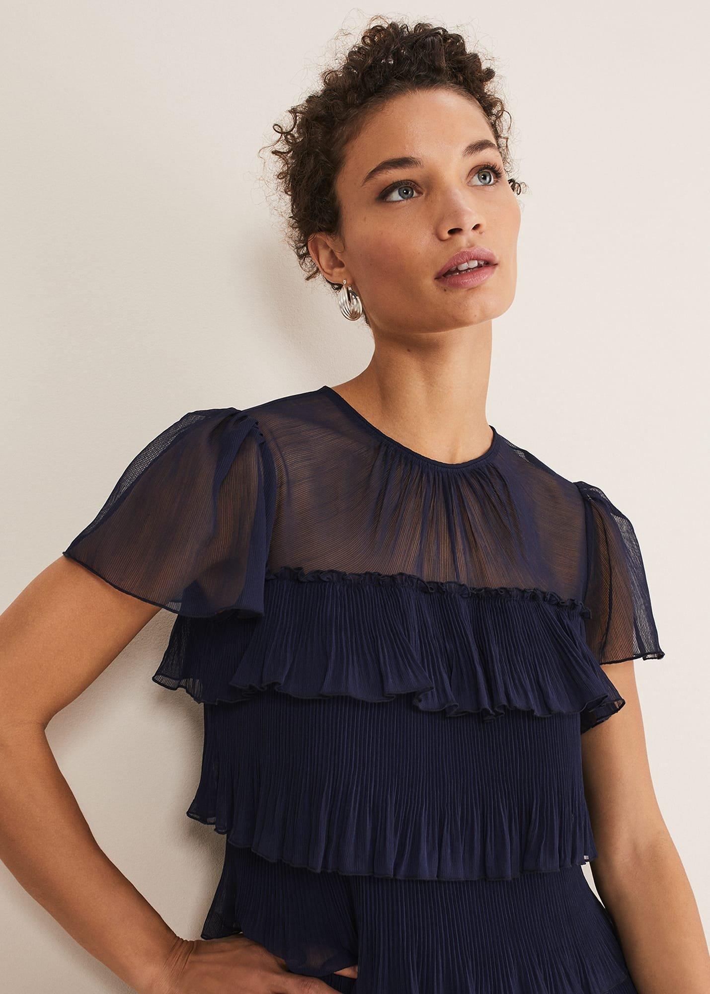 Mimi Pleated Mini Dress
