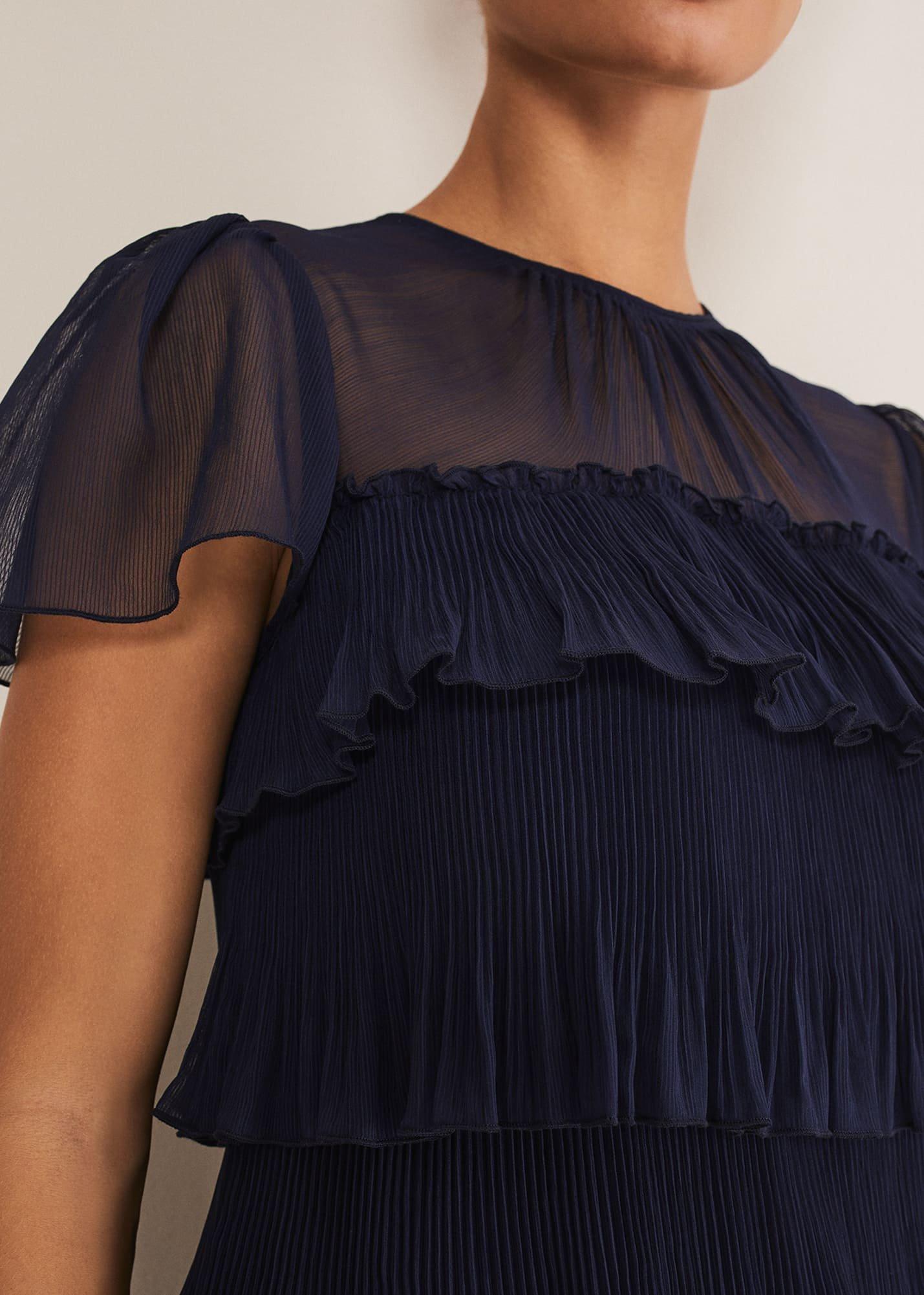 Mimi Pleated Mini Dress