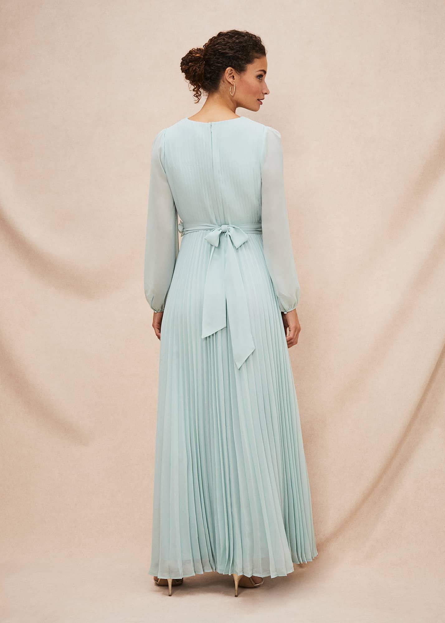 Alecia Pleated Maxi Dress