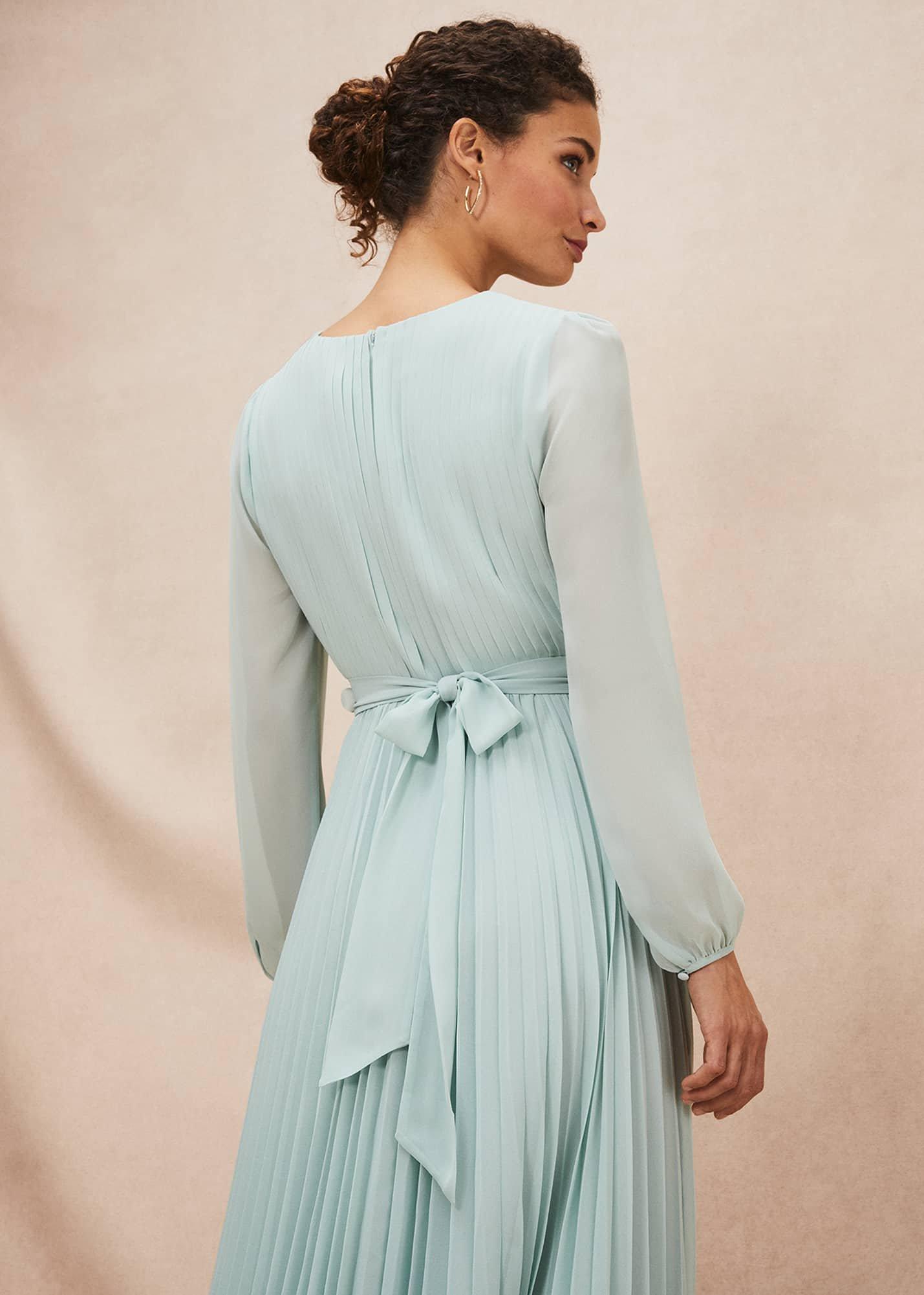 Alecia Pleated Maxi Dress