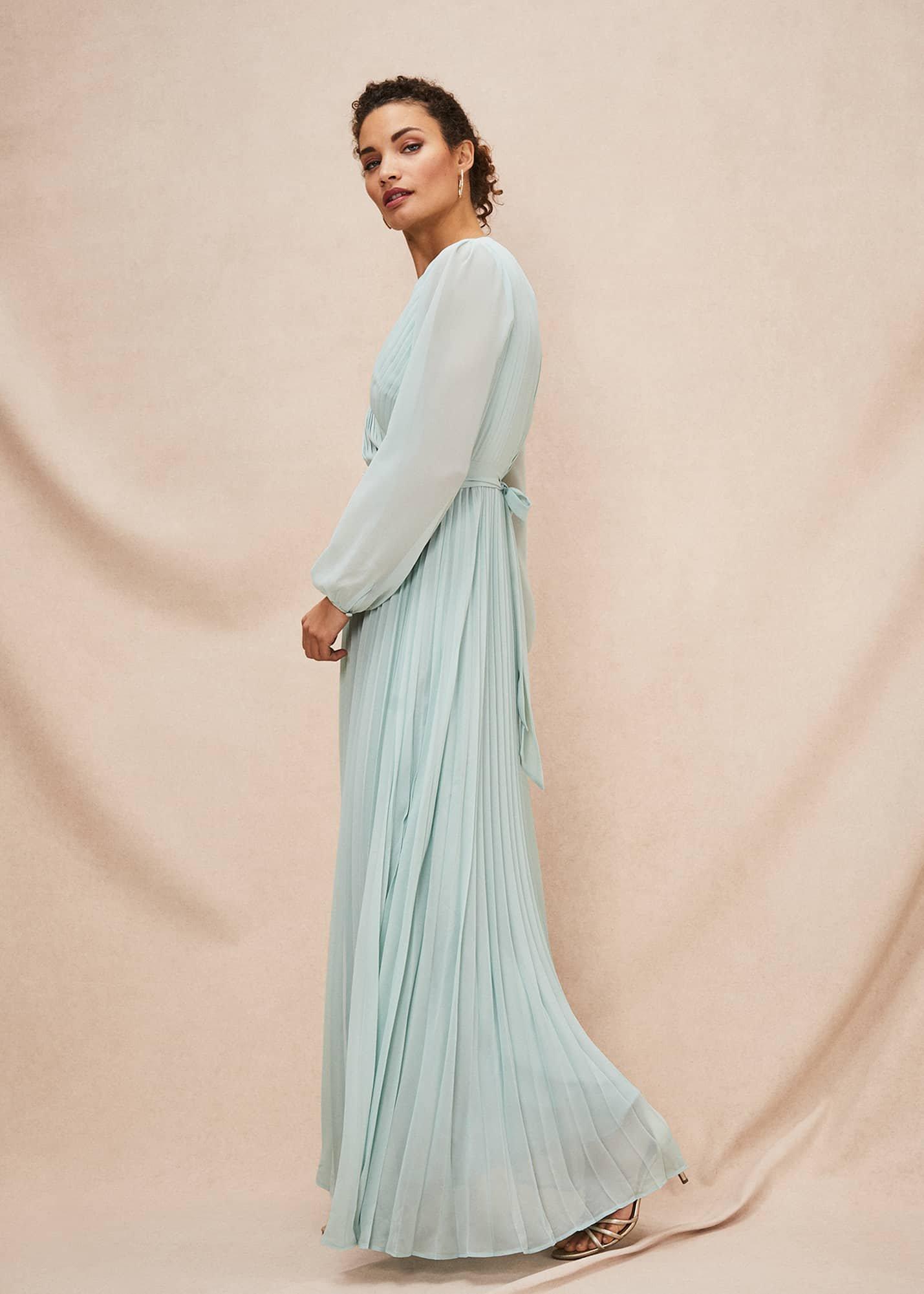 Alecia Pleated Maxi Dress