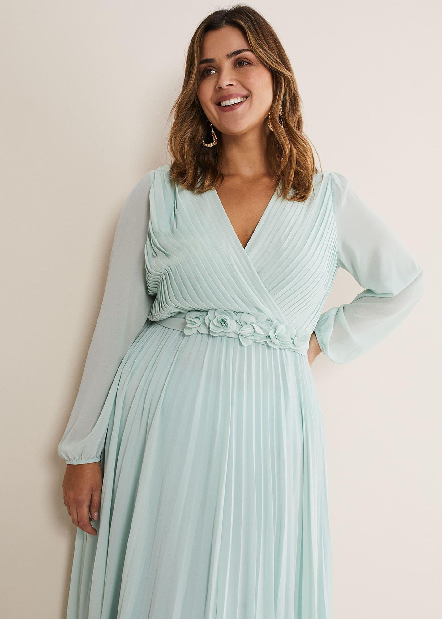 Alecia Pleated Maxi Dress