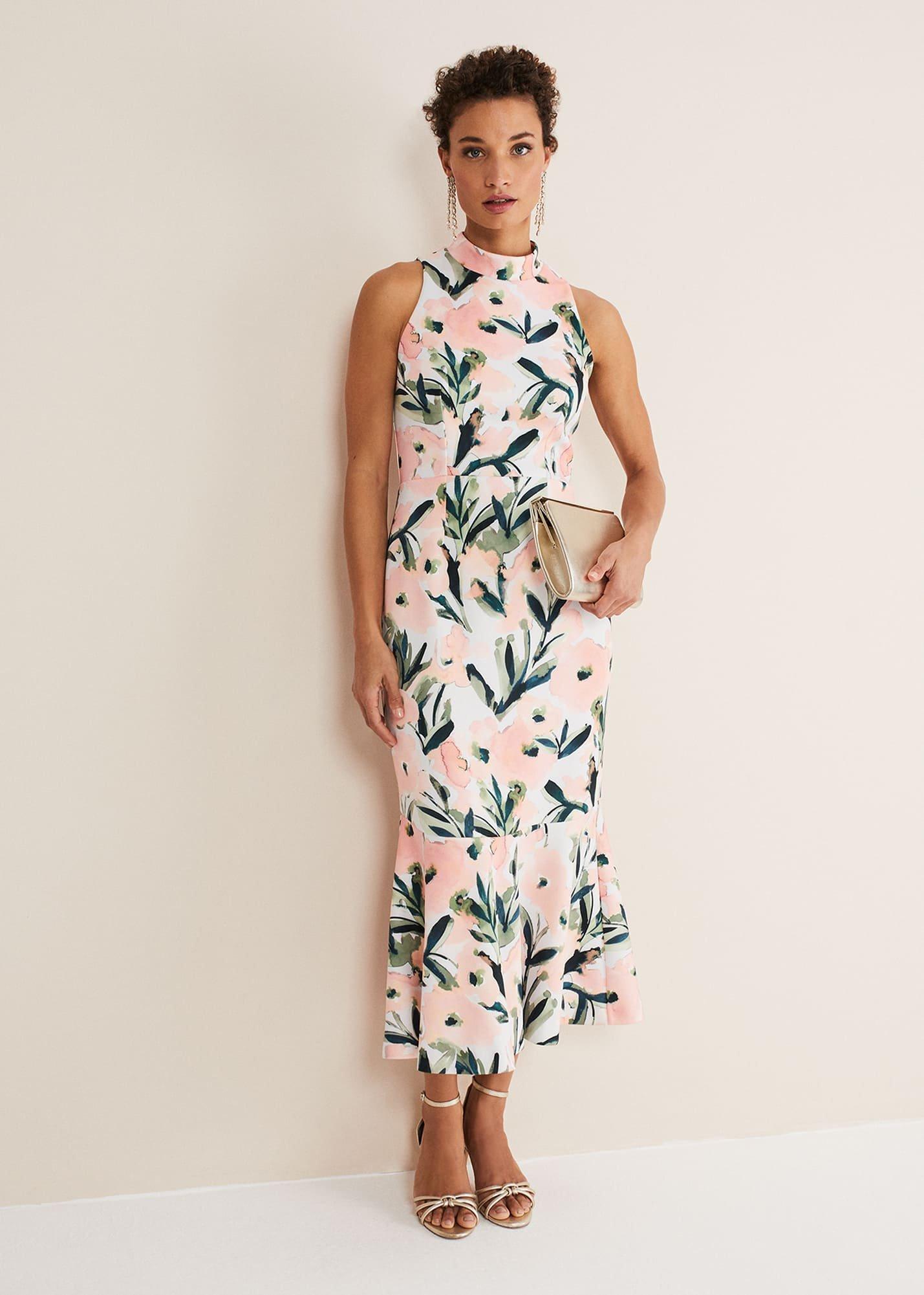 Braelyn Peplum Scuba Dress