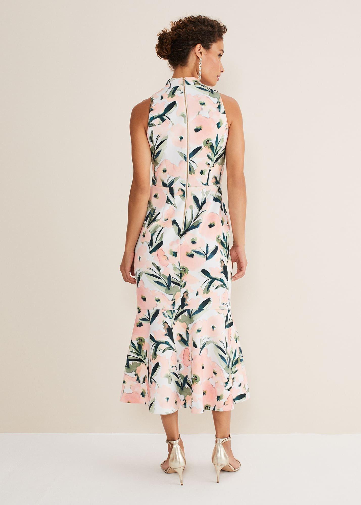 Braelyn Peplum Scuba Dress