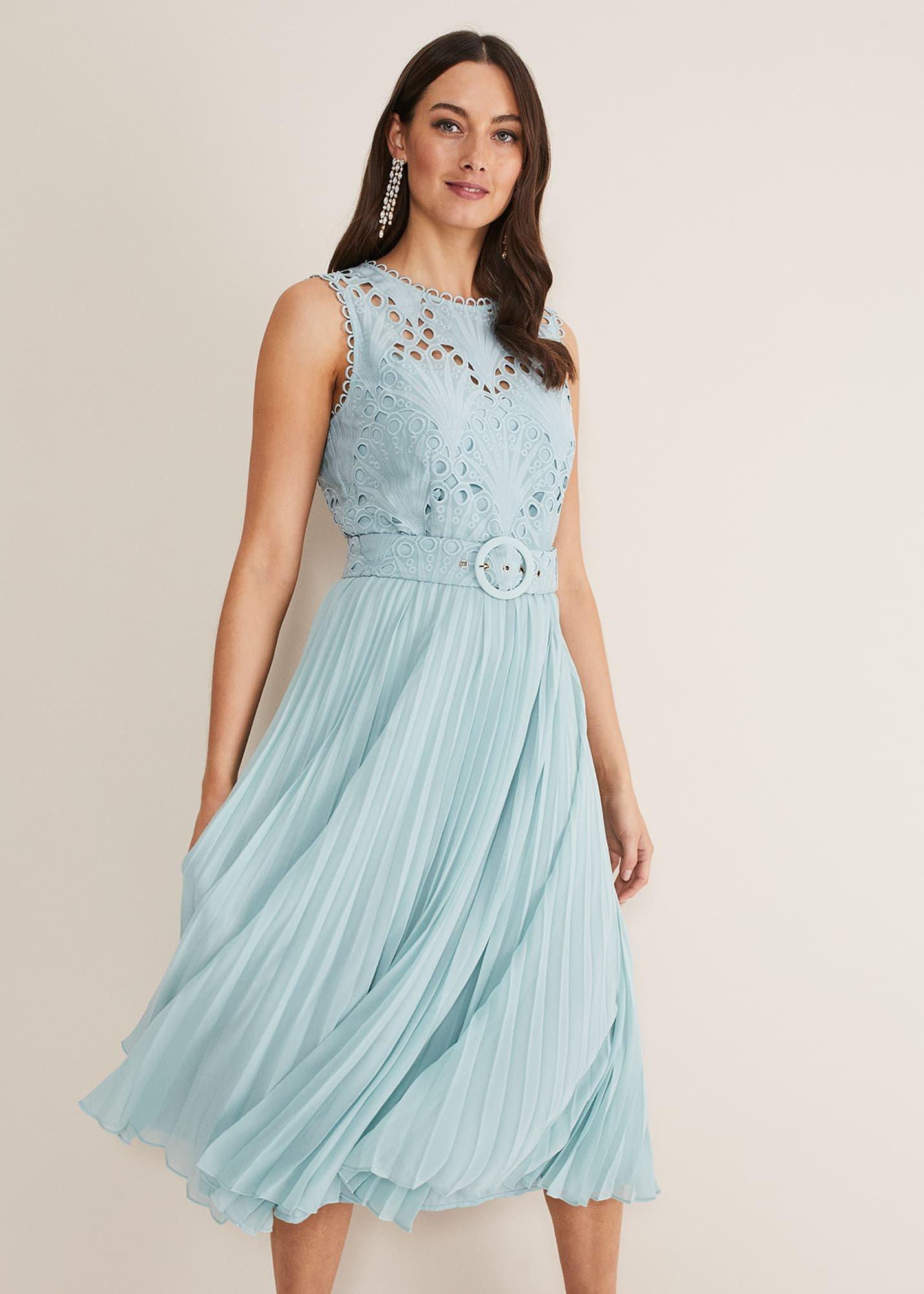 Amora Lace Bodice Midi Dress