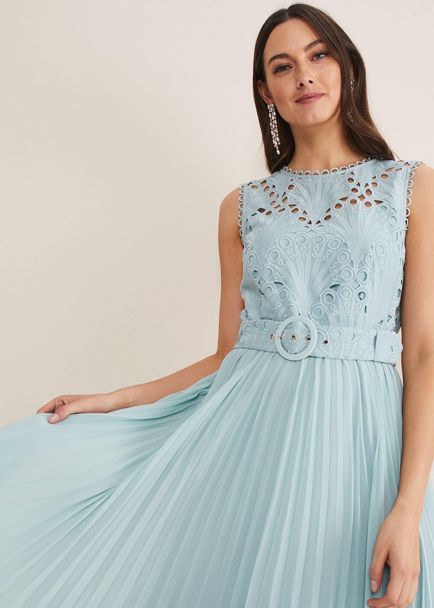 Amora Lace Bodice Midi Dress