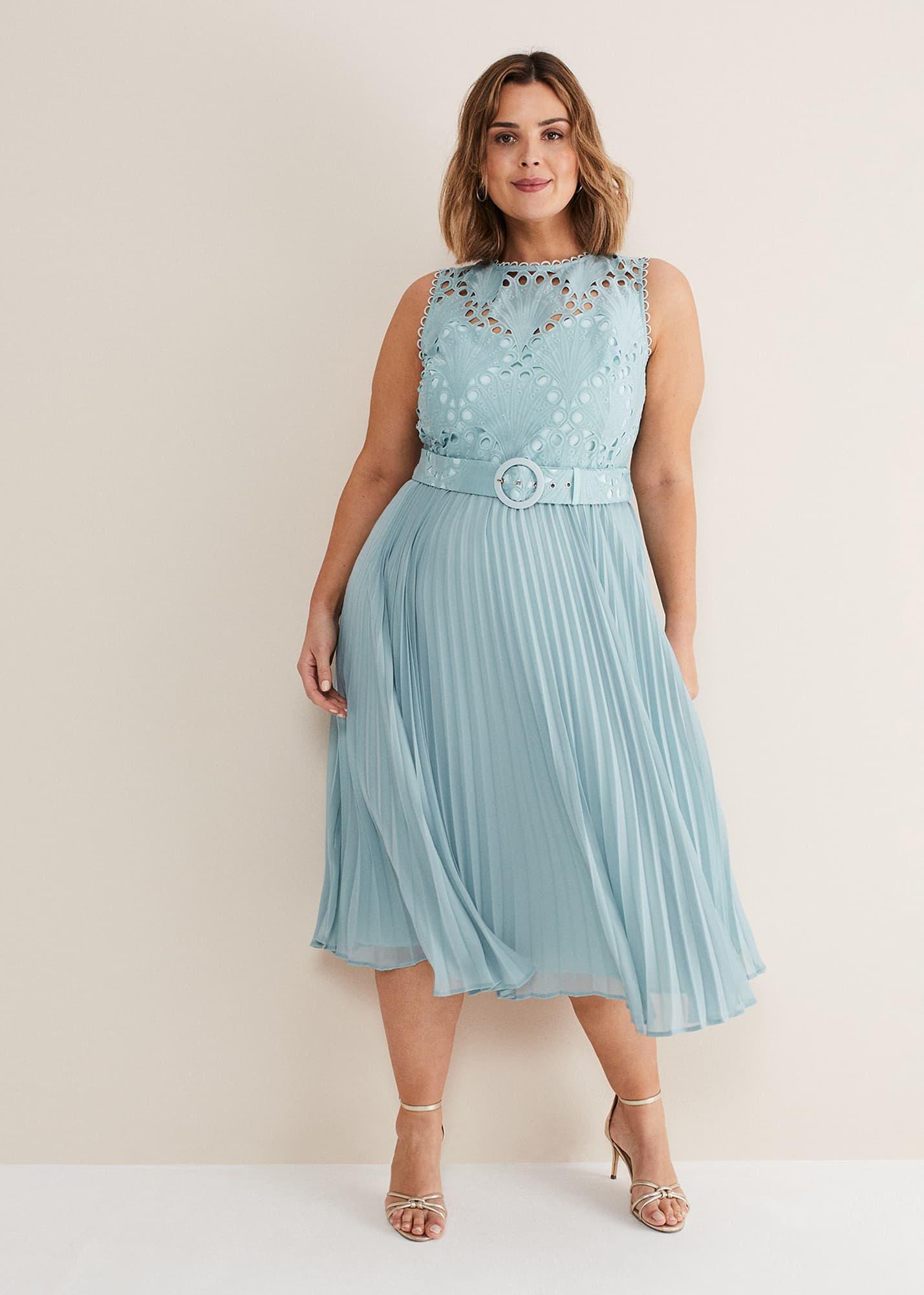 Amora Lace Bodice Midi Dress