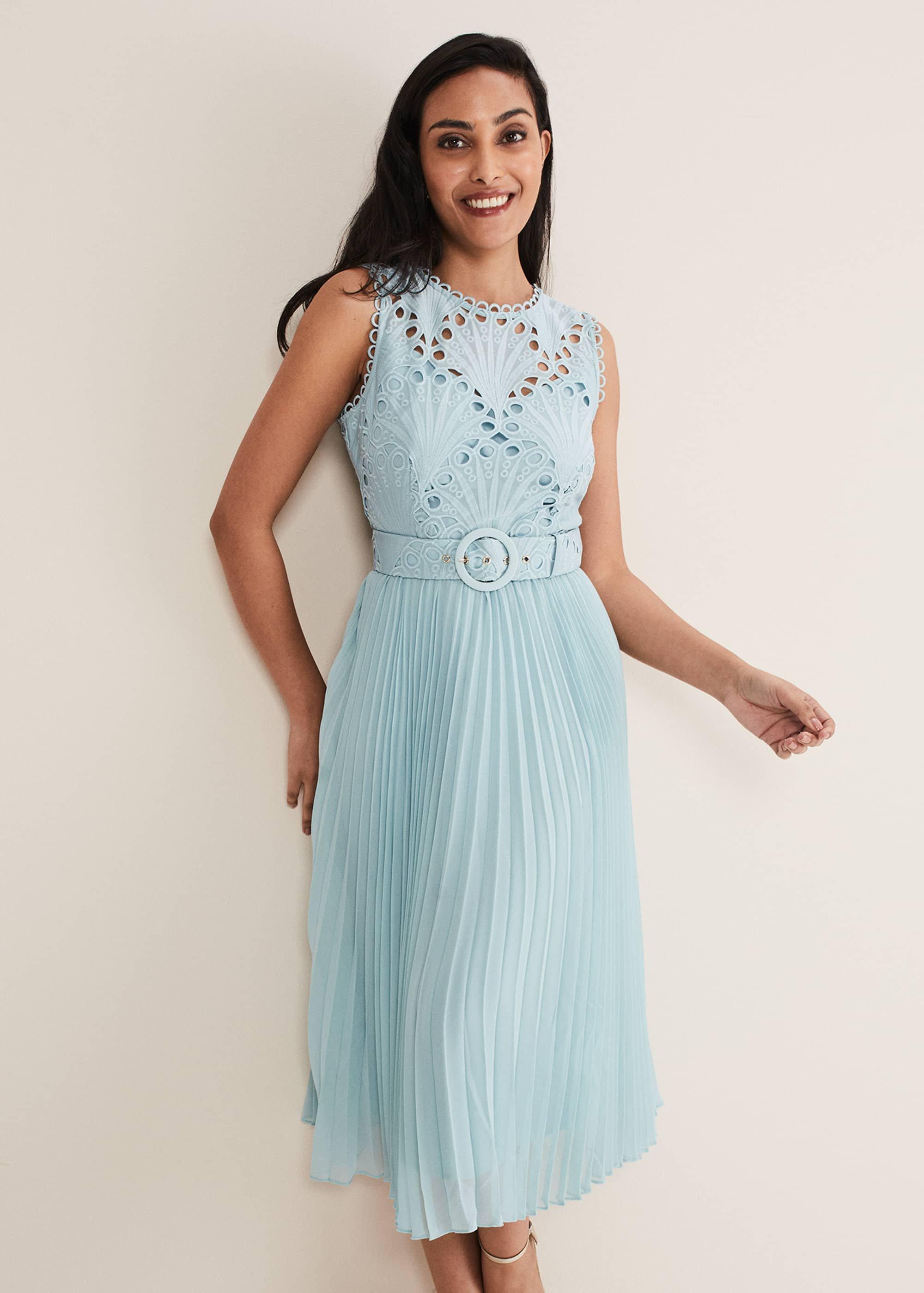 Petite Amora Lace Bodice Dress