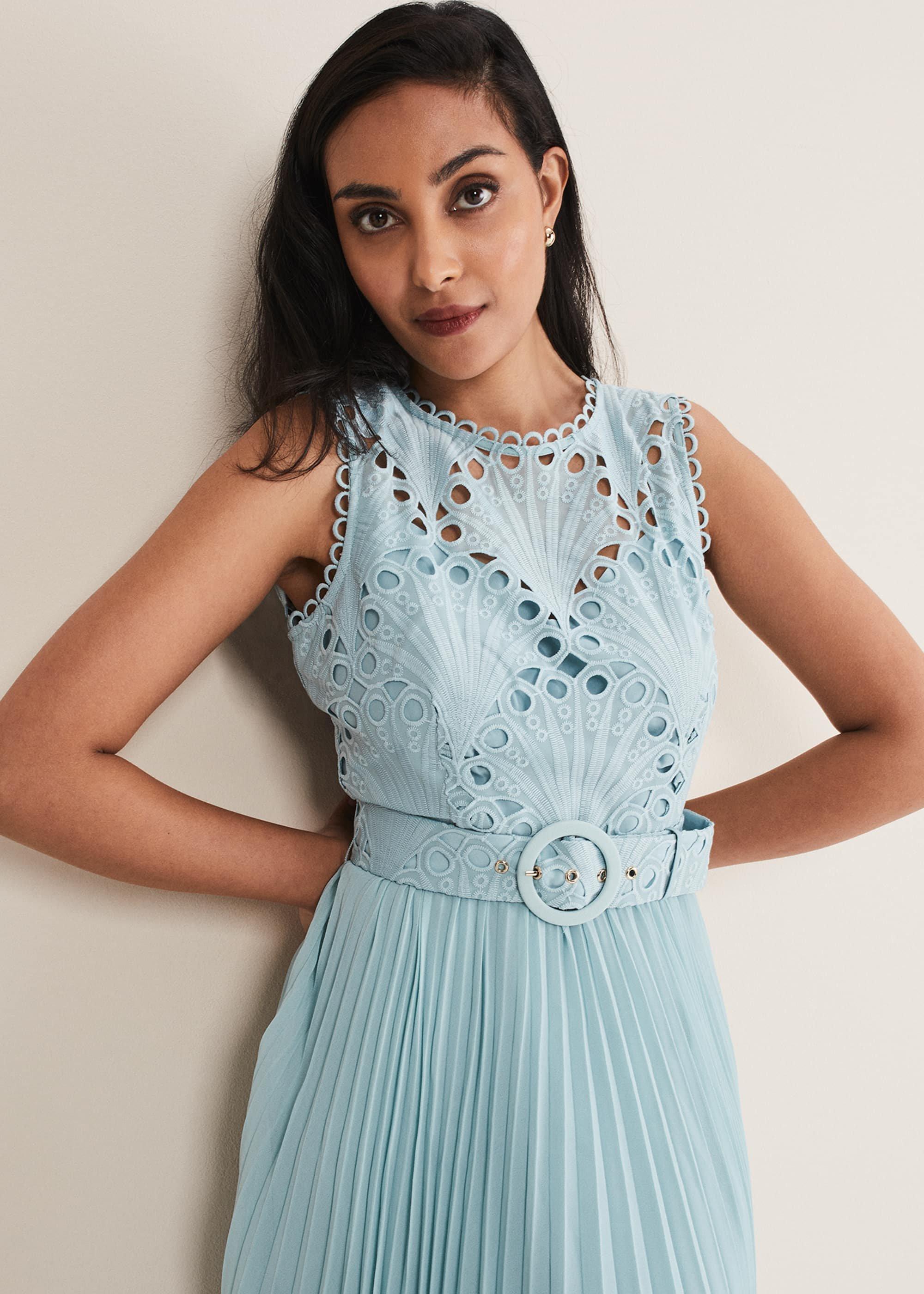 Petite Amora Lace Bodice Dress