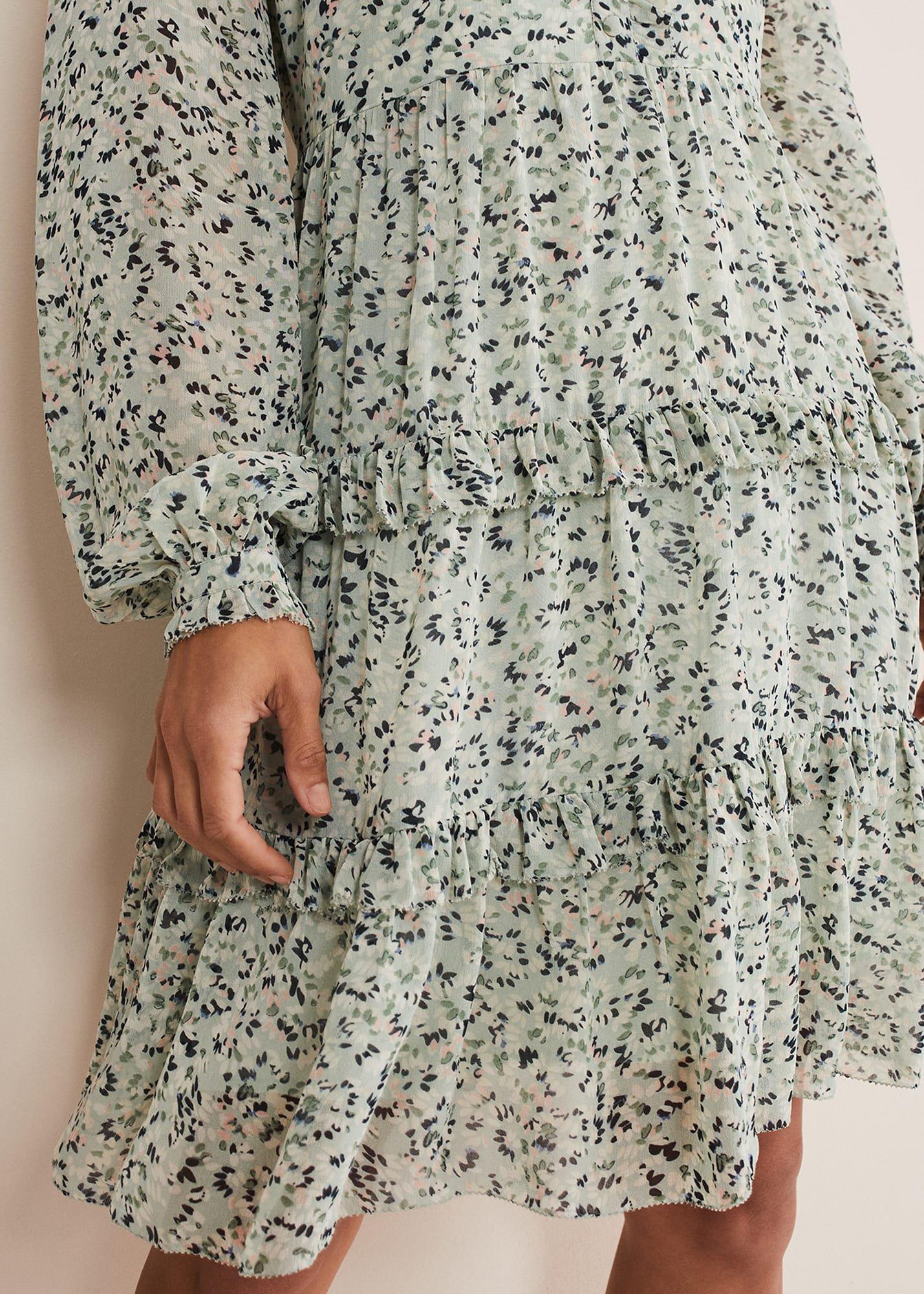 Harlow Floral Tiered Mini Dress
