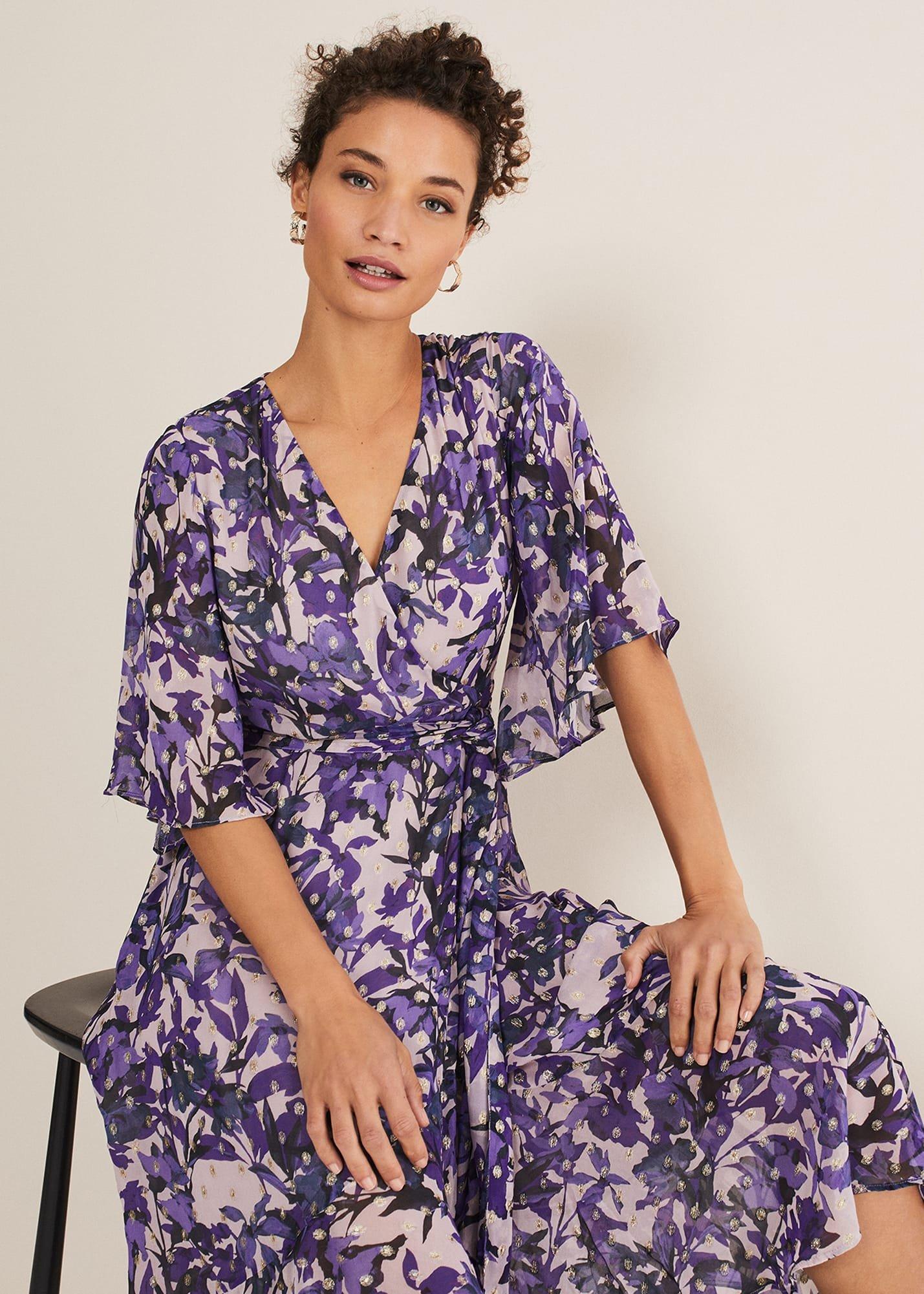 Juliette Floral Wrap Midaxi Dress