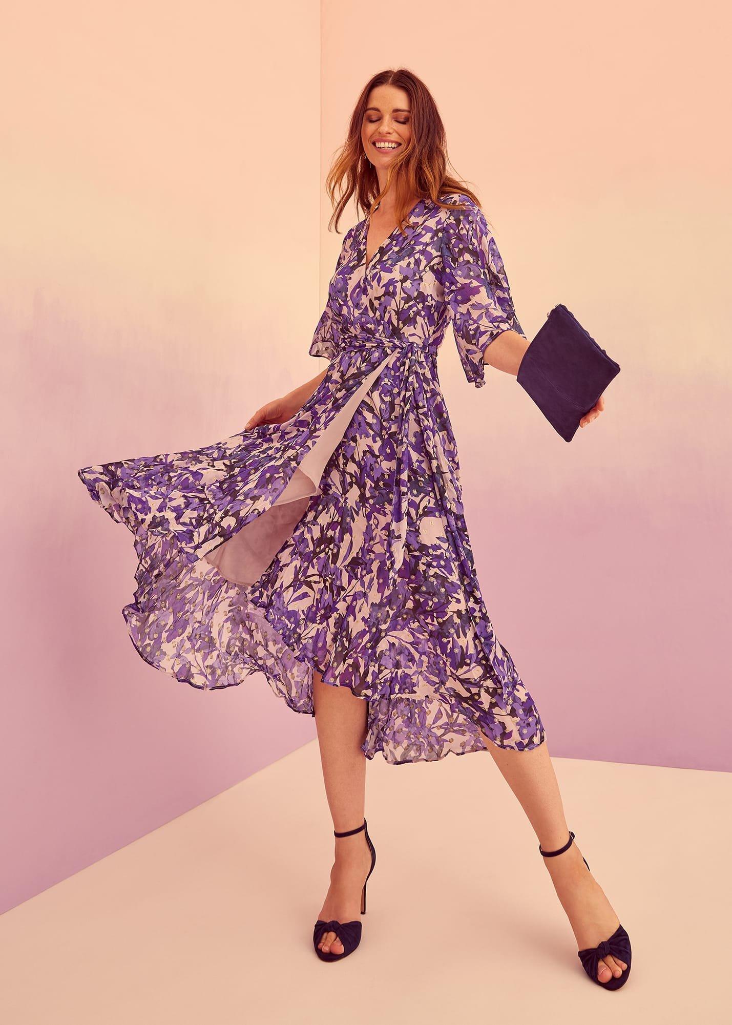 Juliette Floral Wrap Midaxi Dress