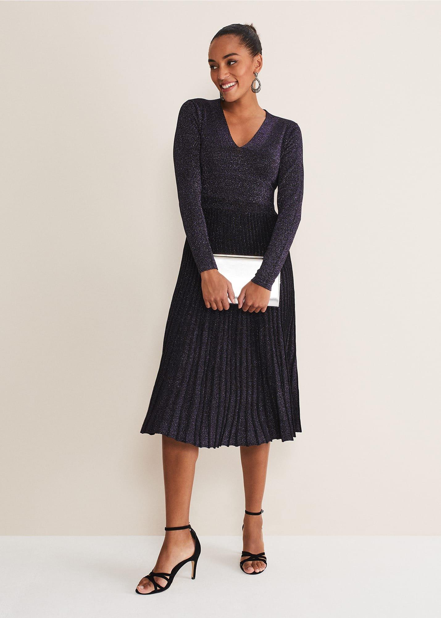 Jessamine Shimmer Knit Dress