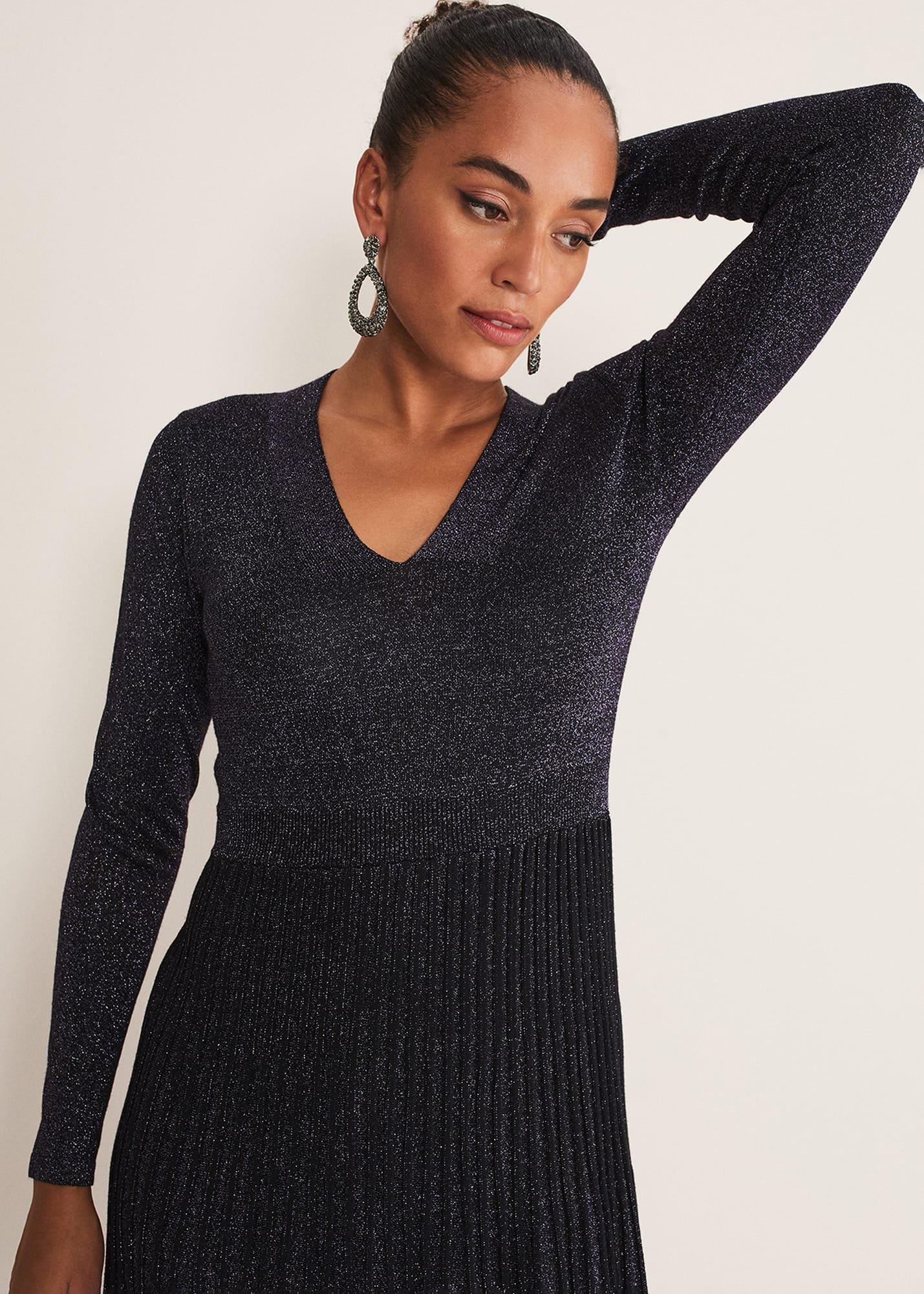 Jessamine Shimmer Knit Dress