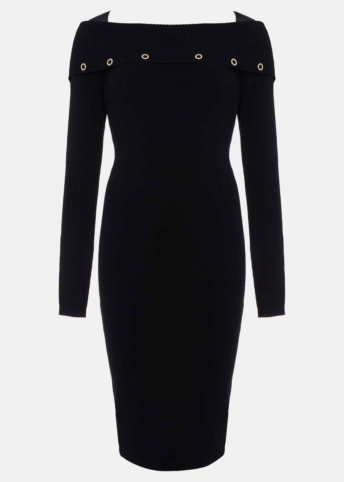 Mirelle Bodycon Bardot Midi Dress