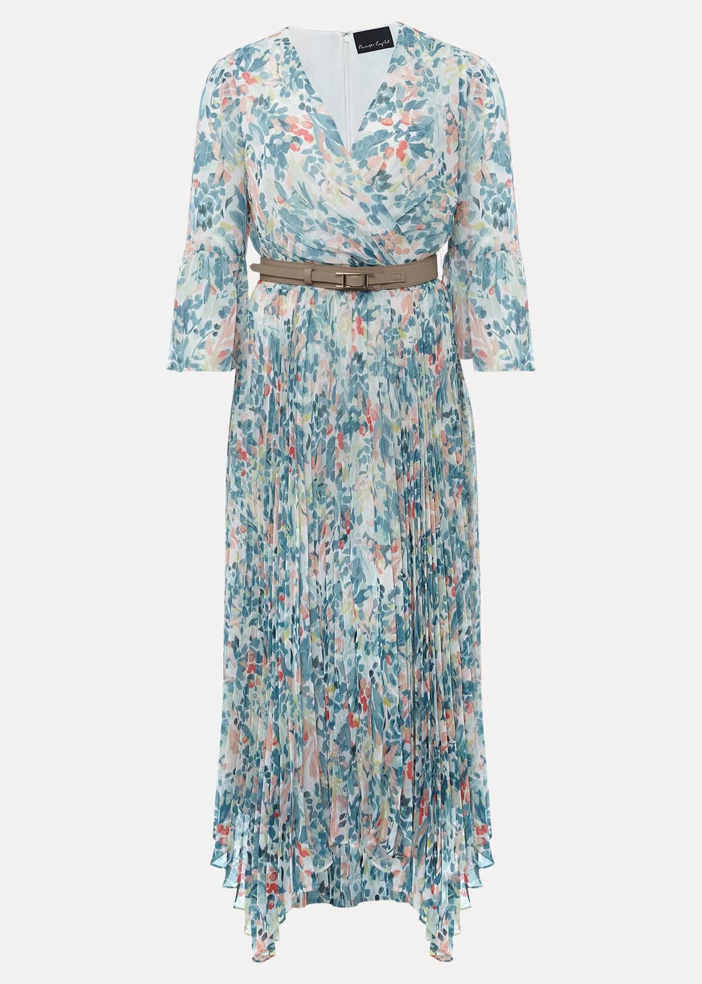Dani Floral Pleated Midi Dress