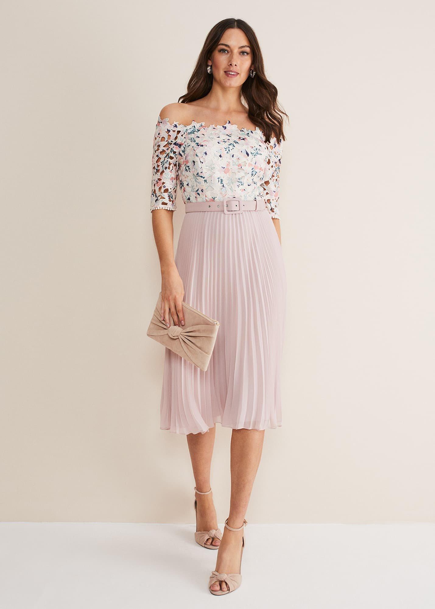 Franky Floral Lace Midi Dress