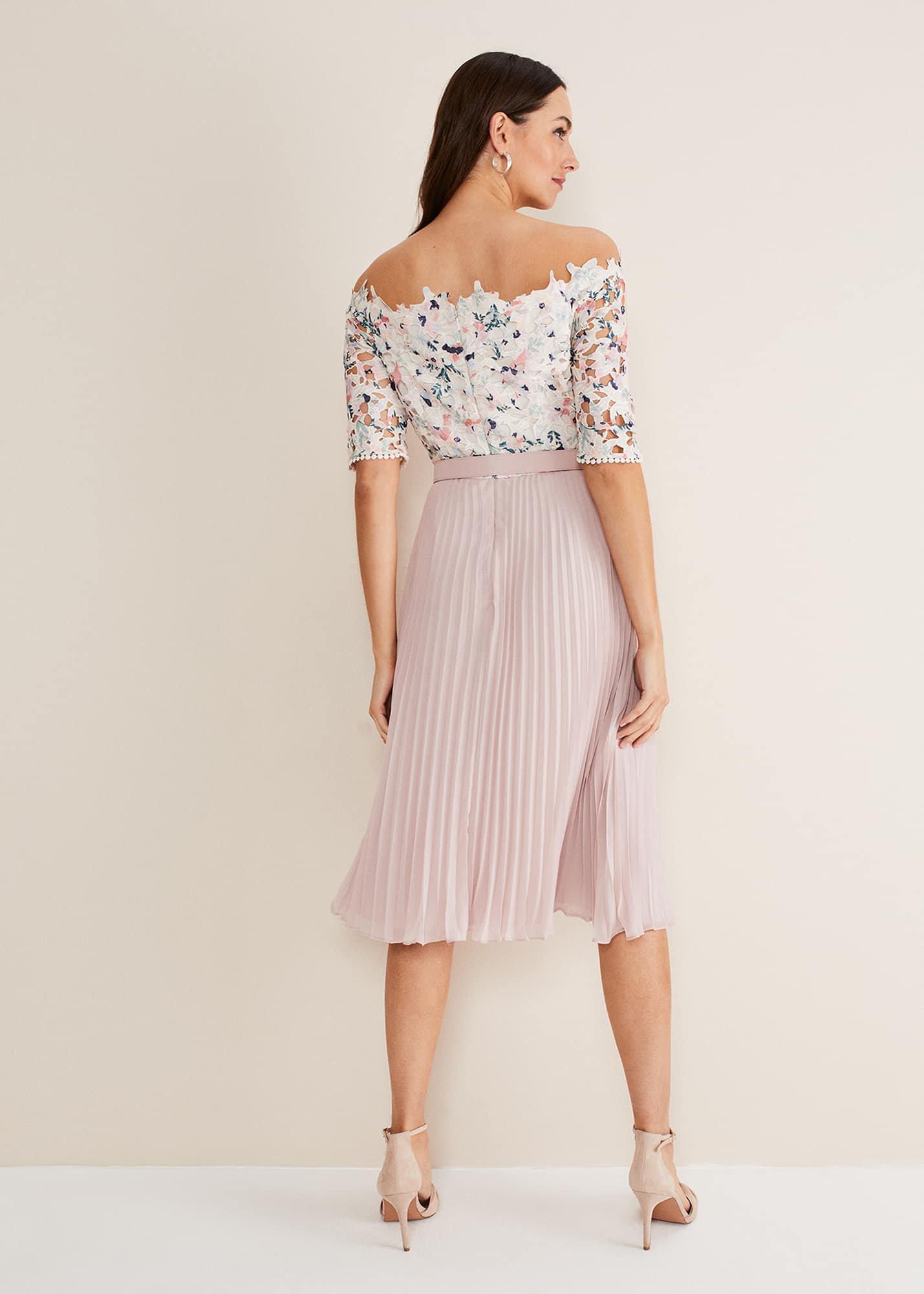Franky Floral Lace Midi Dress