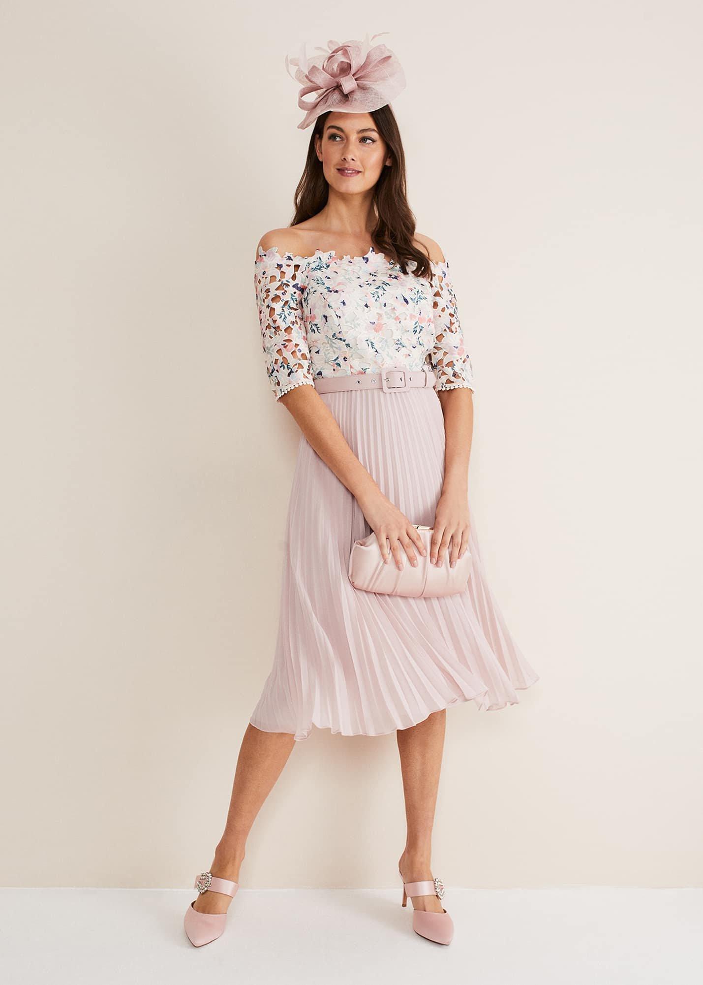Franky Floral Lace Midi Dress