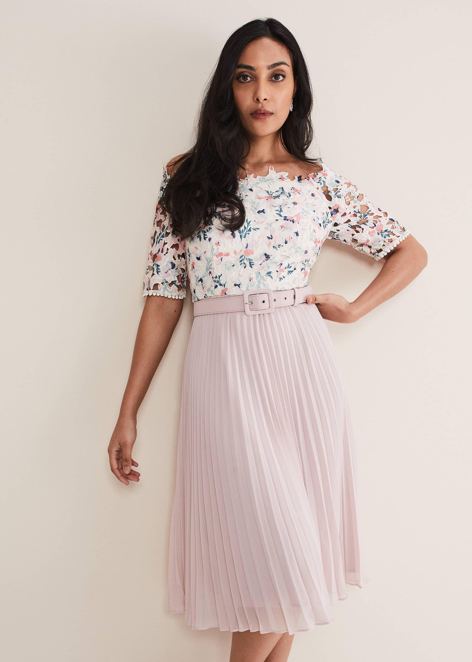 Petite Franky Lace Bardot Dress