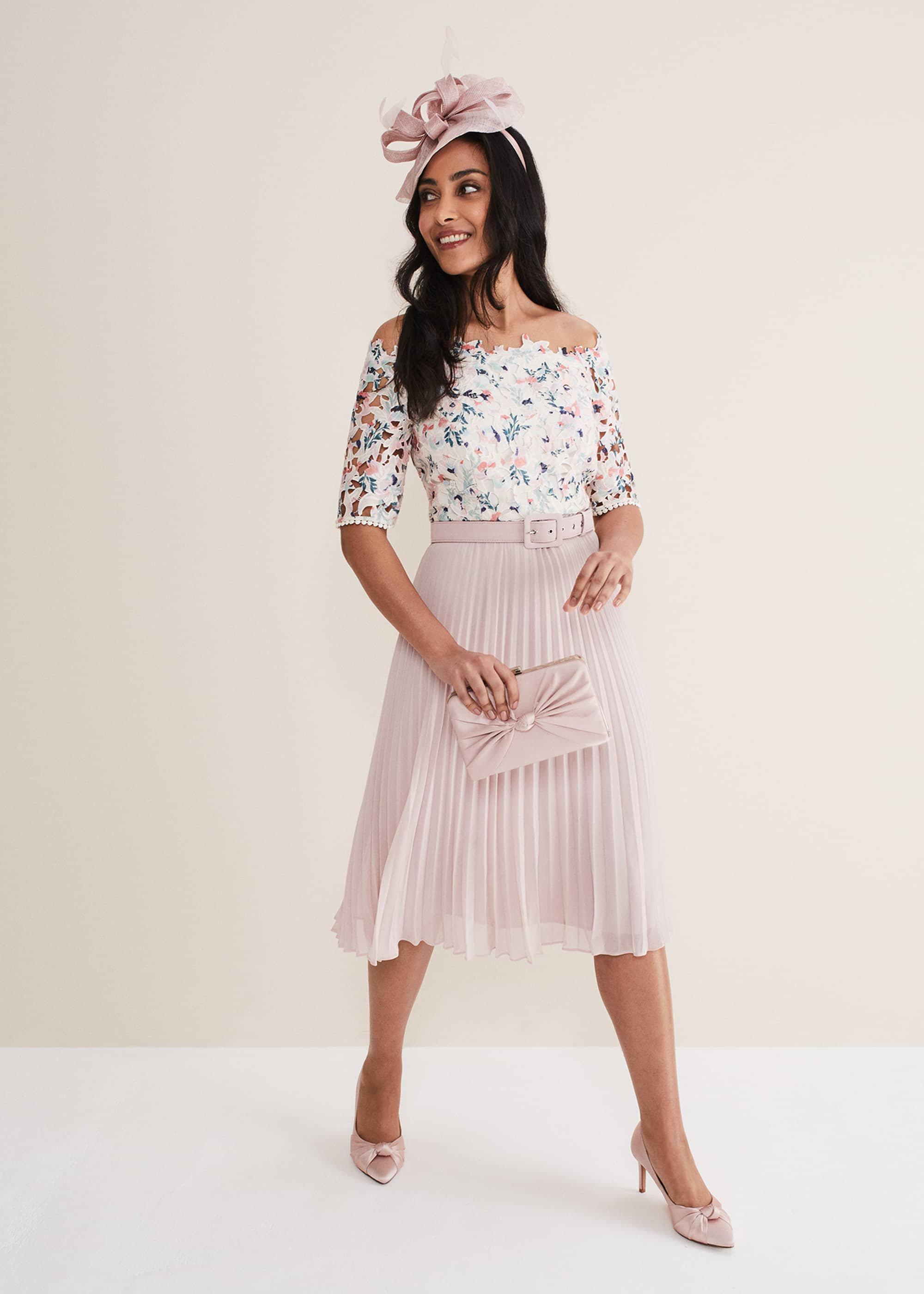 Petite Franky Lace Bardot Dress