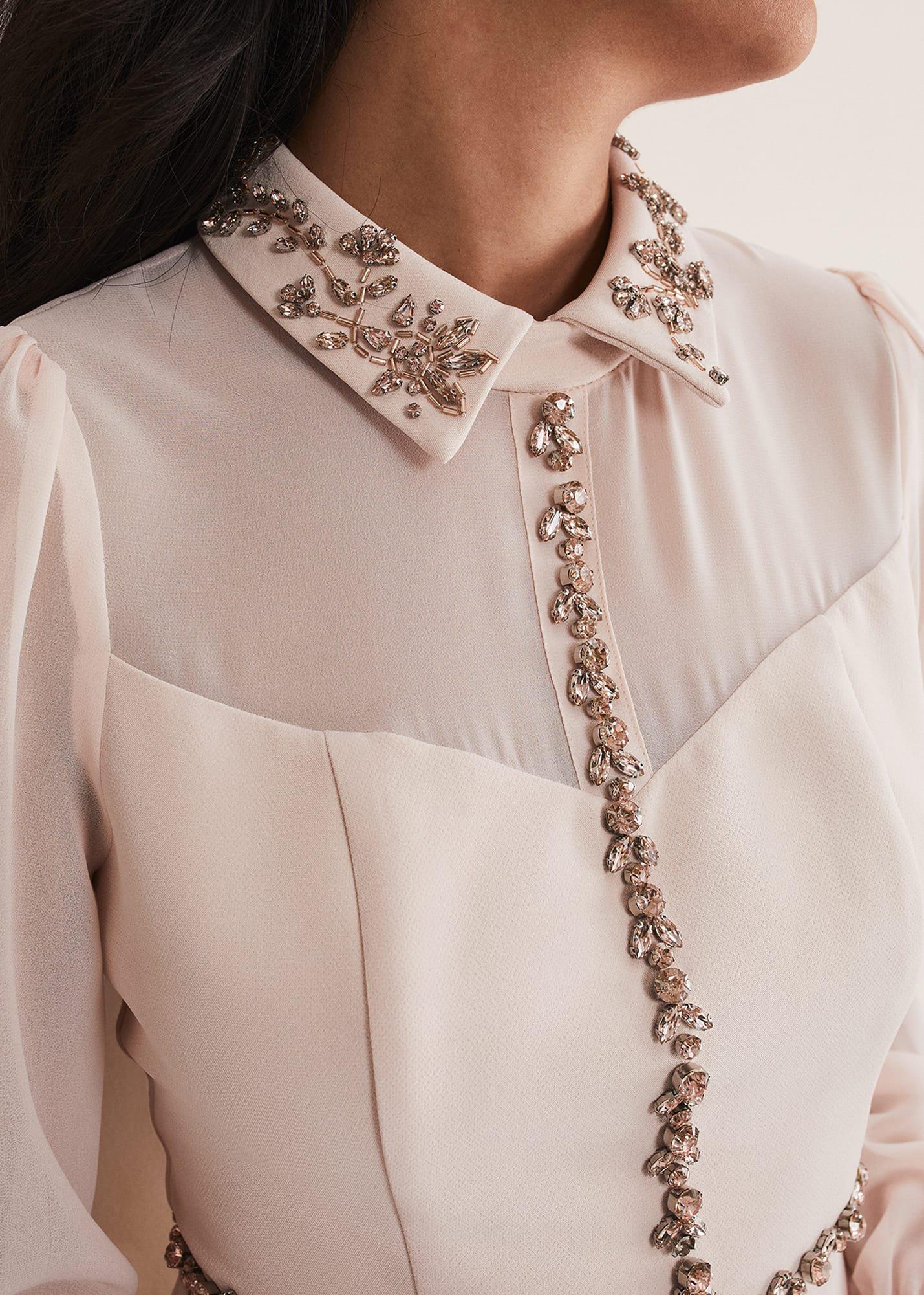 Petite Avah Embellished Bodycon Dress