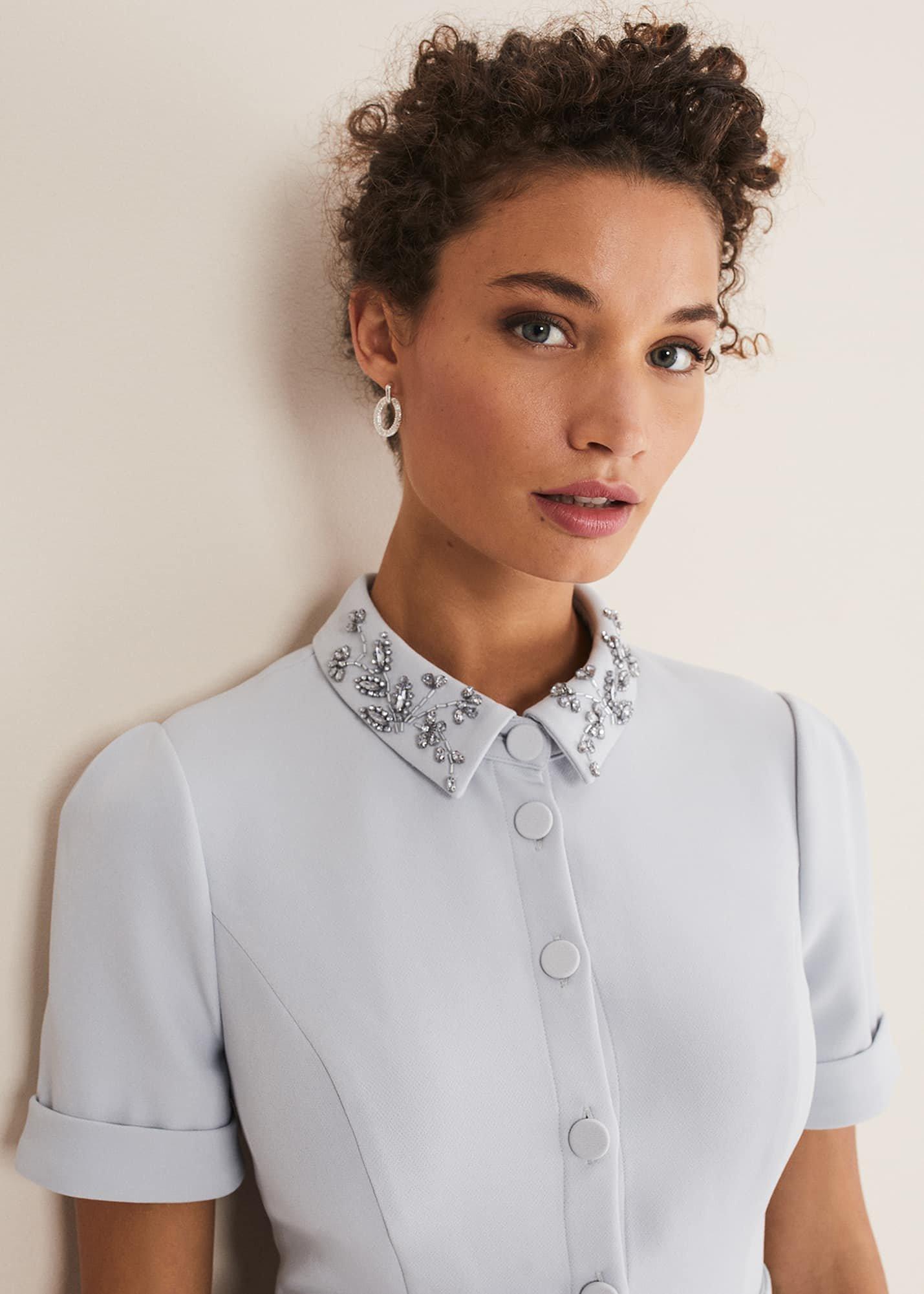 Etta Embelished Collar Playsuit