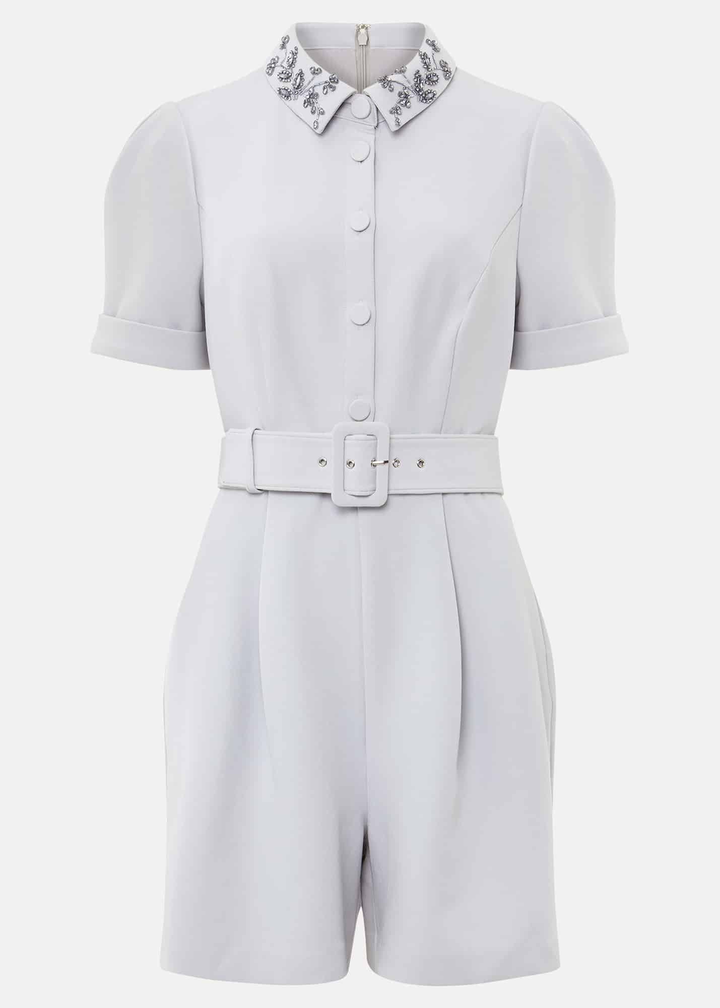 Etta Embelished Collar Playsuit