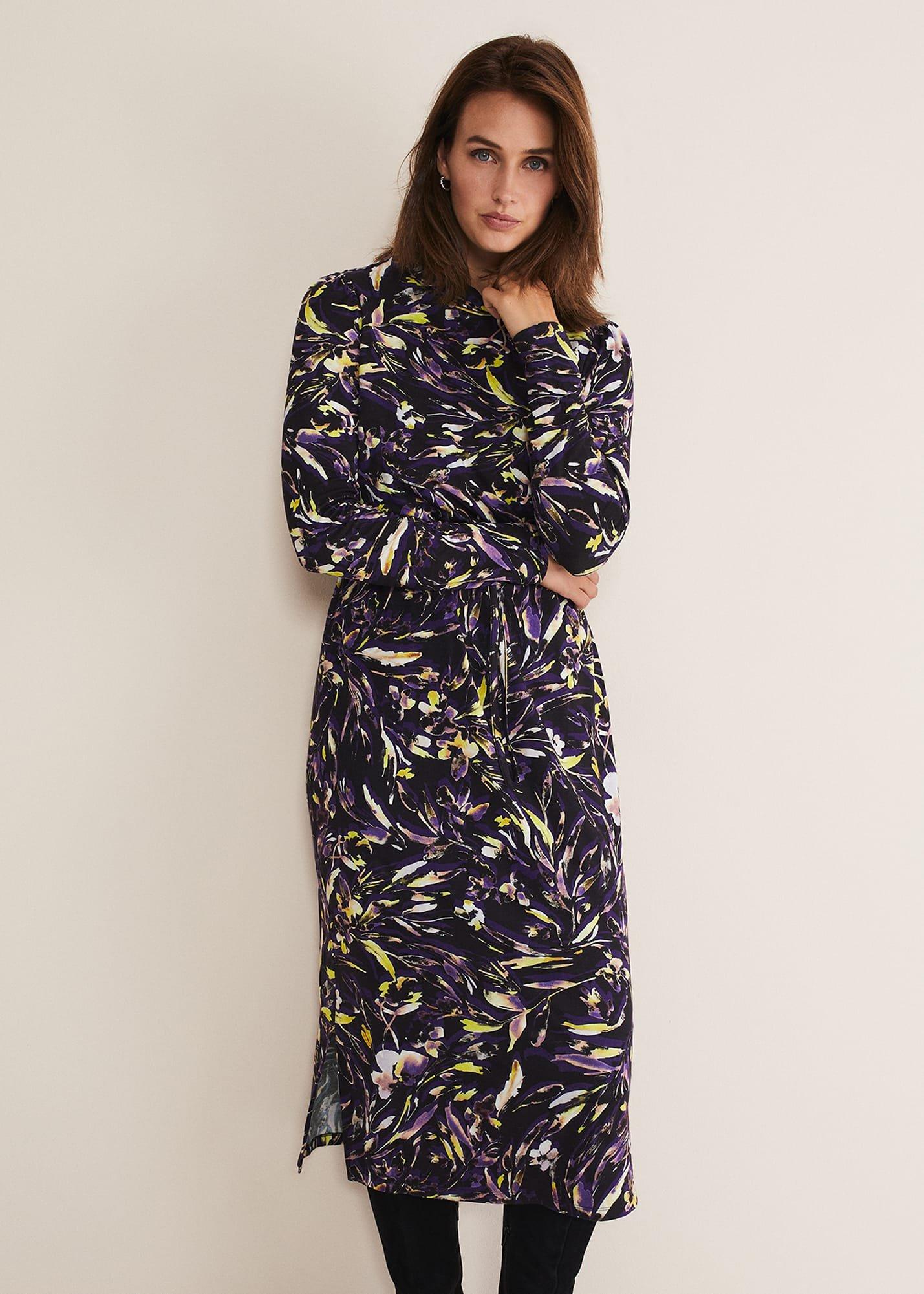 Zenobia Printed Jersey Dress