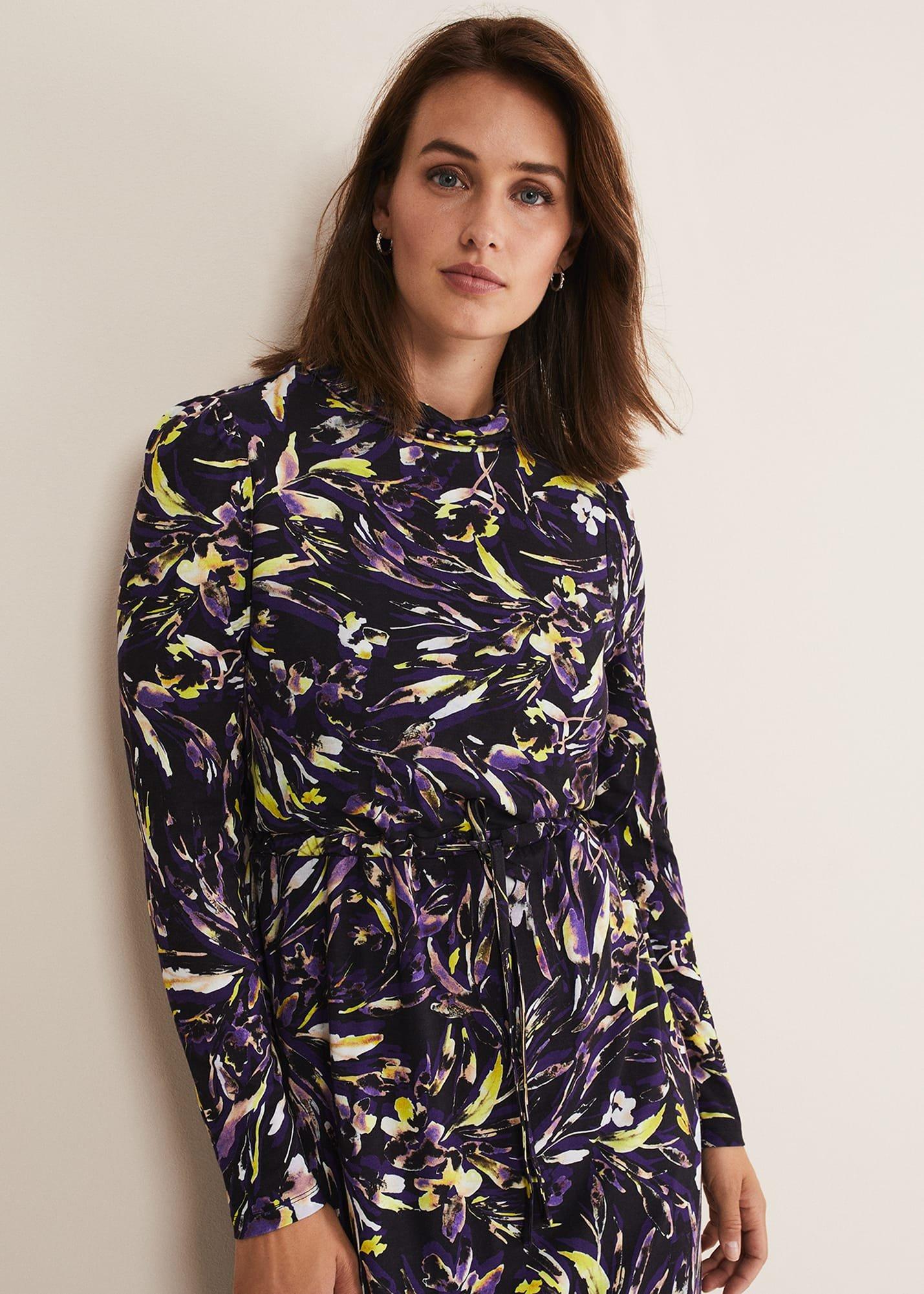 Zenobia Printed Jersey Dress