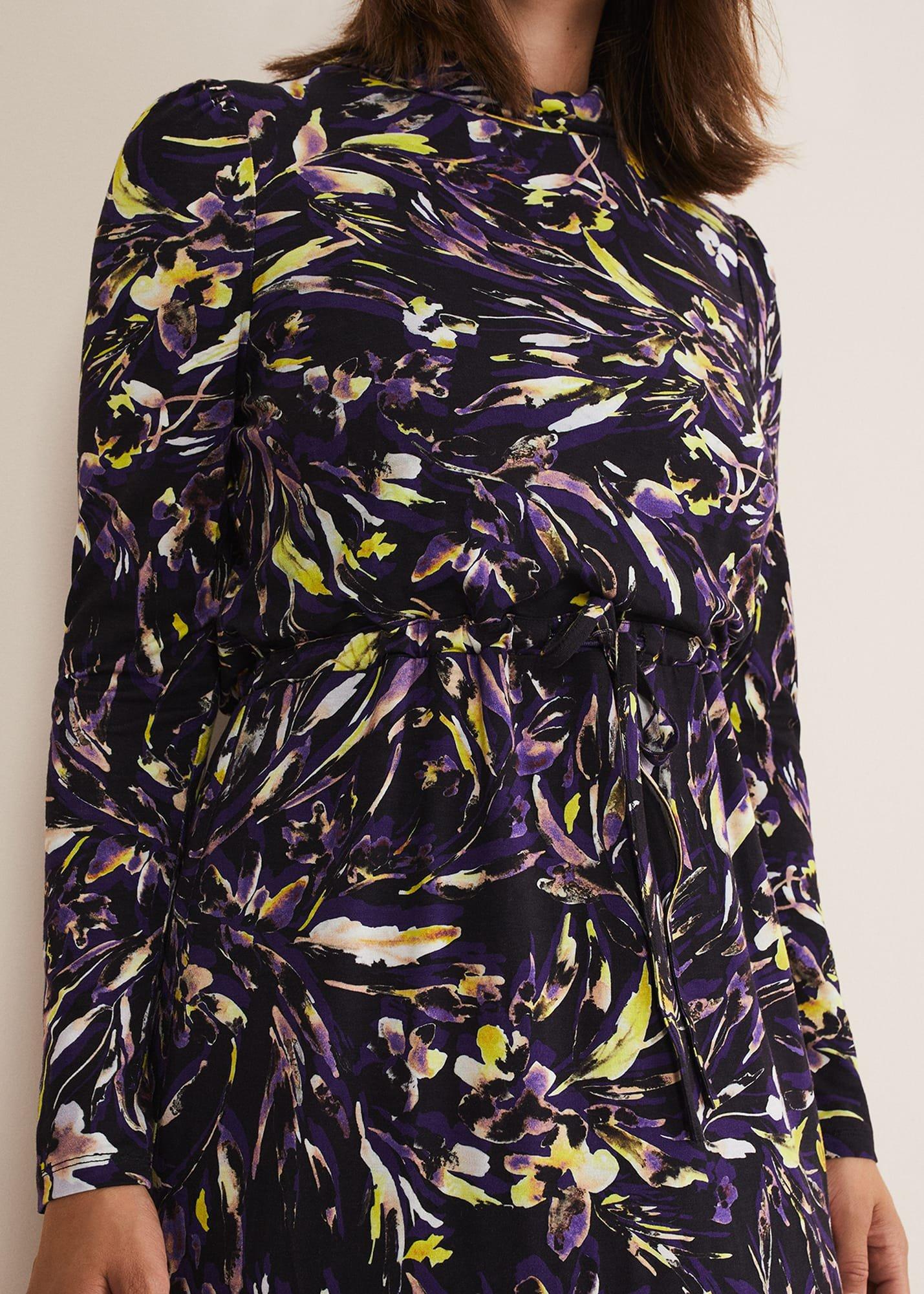Zenobia Printed Jersey Dress