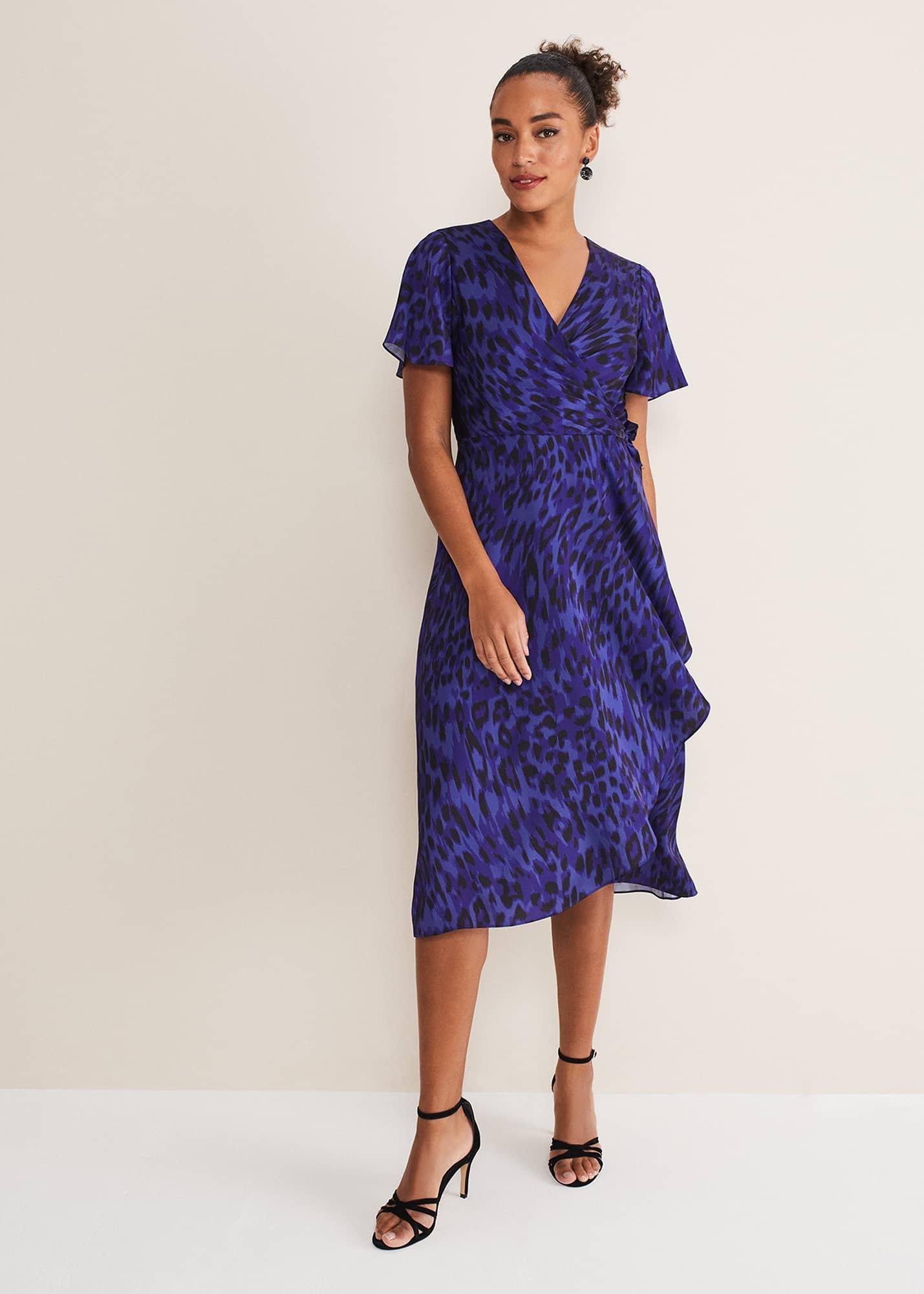 Colletta Print Wrap Dress