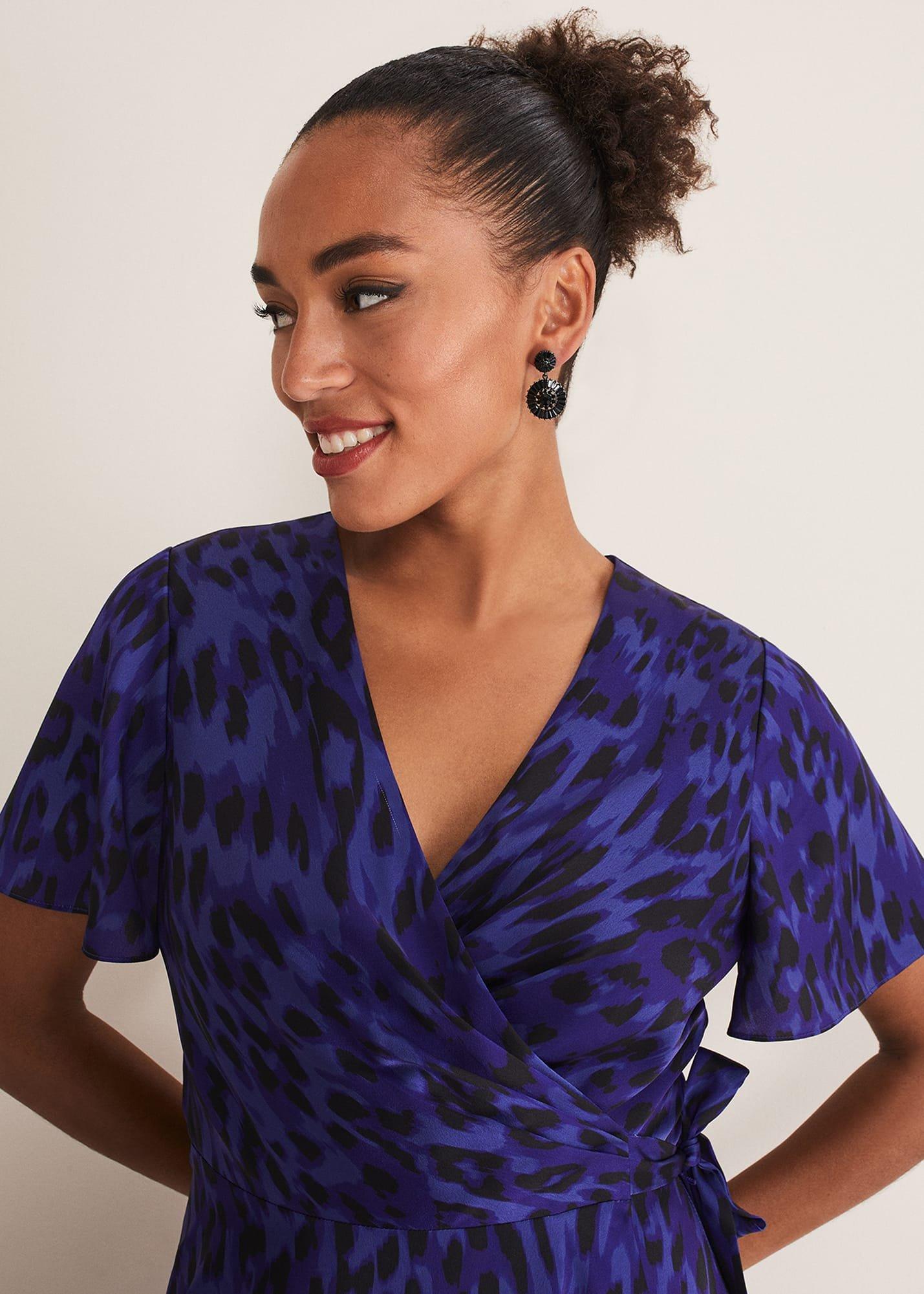 Colletta Print Wrap Dress