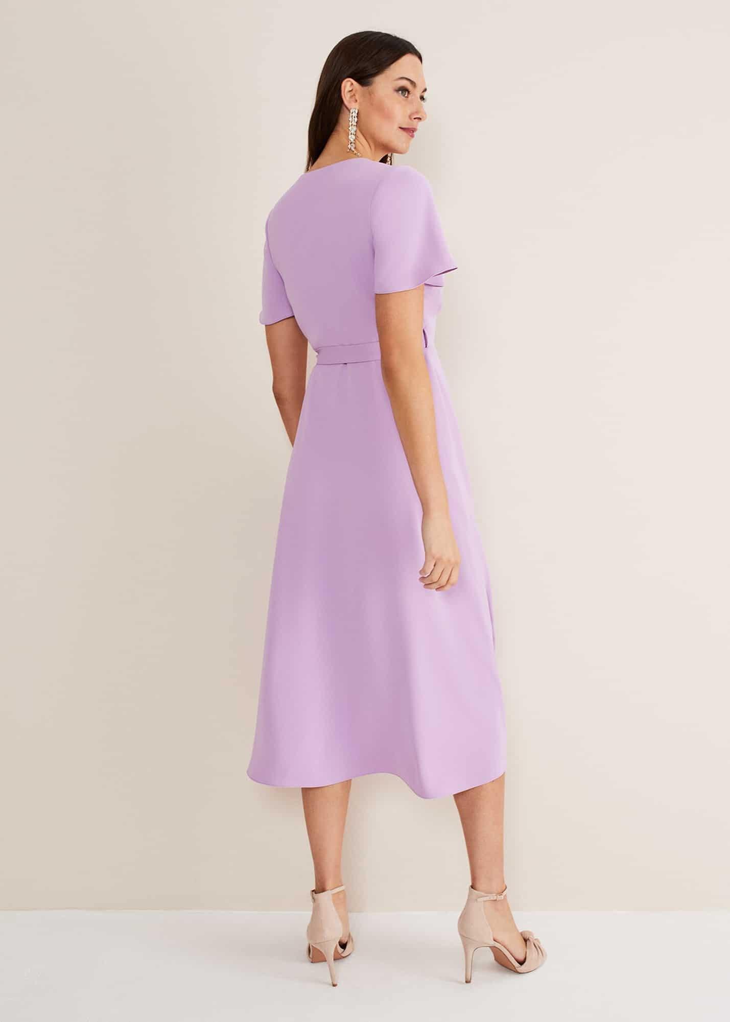 Julissa Ruffle Wrap Midi Dress
