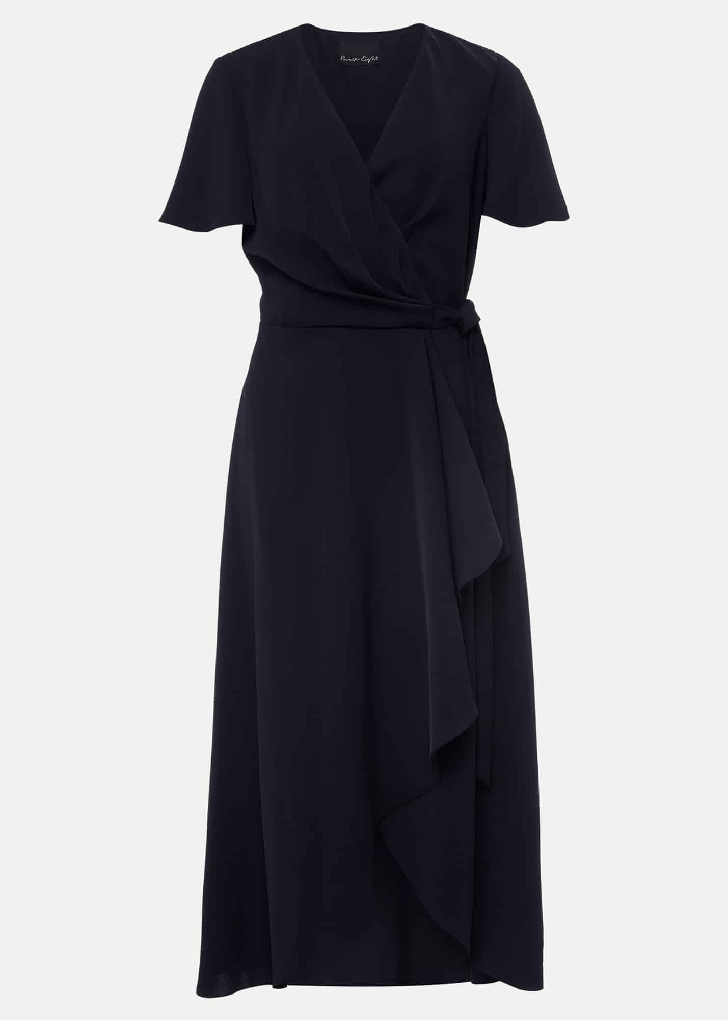 Petite Julissa Ruffle Wrap Midi Dress