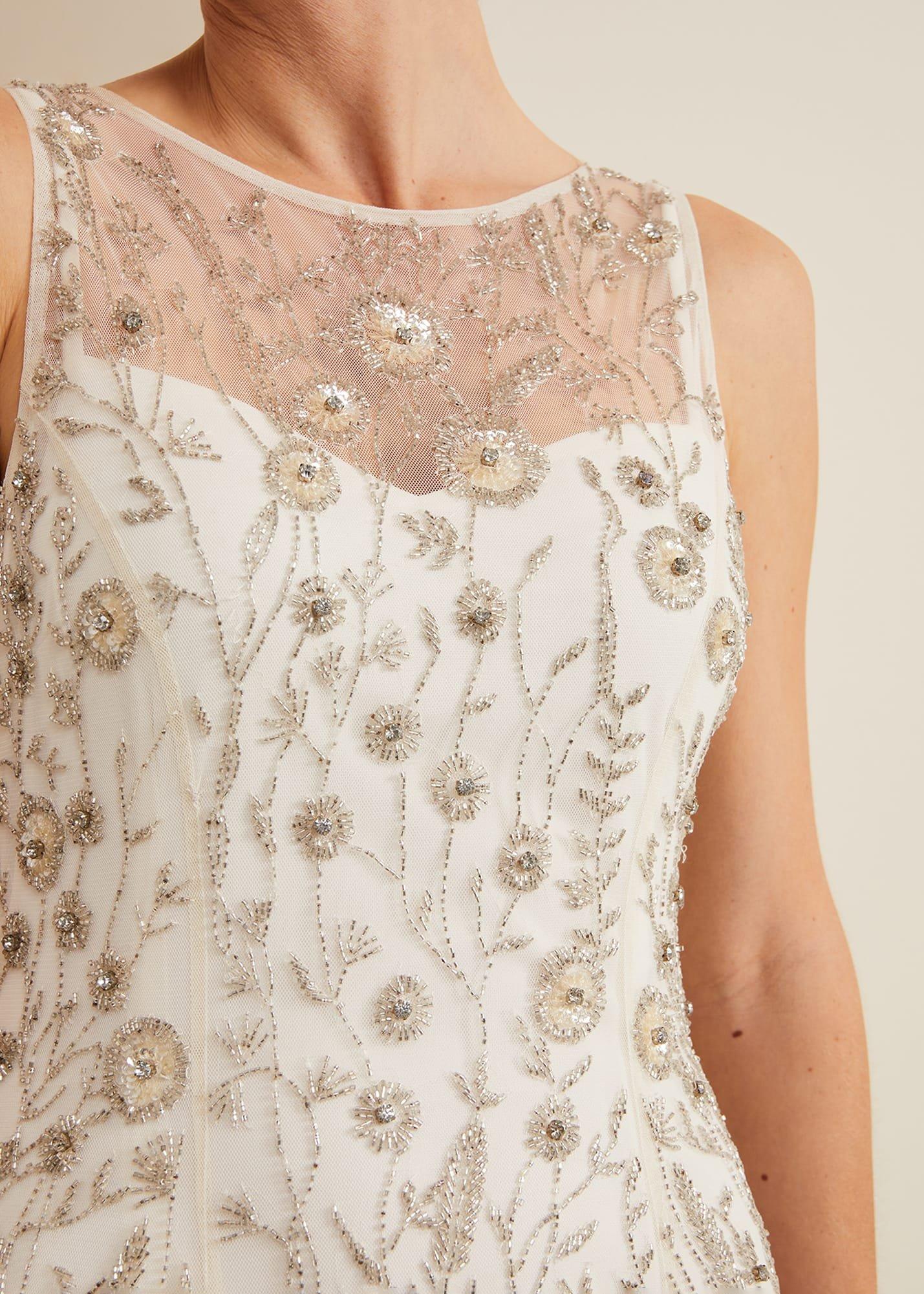 Milana Beaded Tulle Maxi Wedding Dress