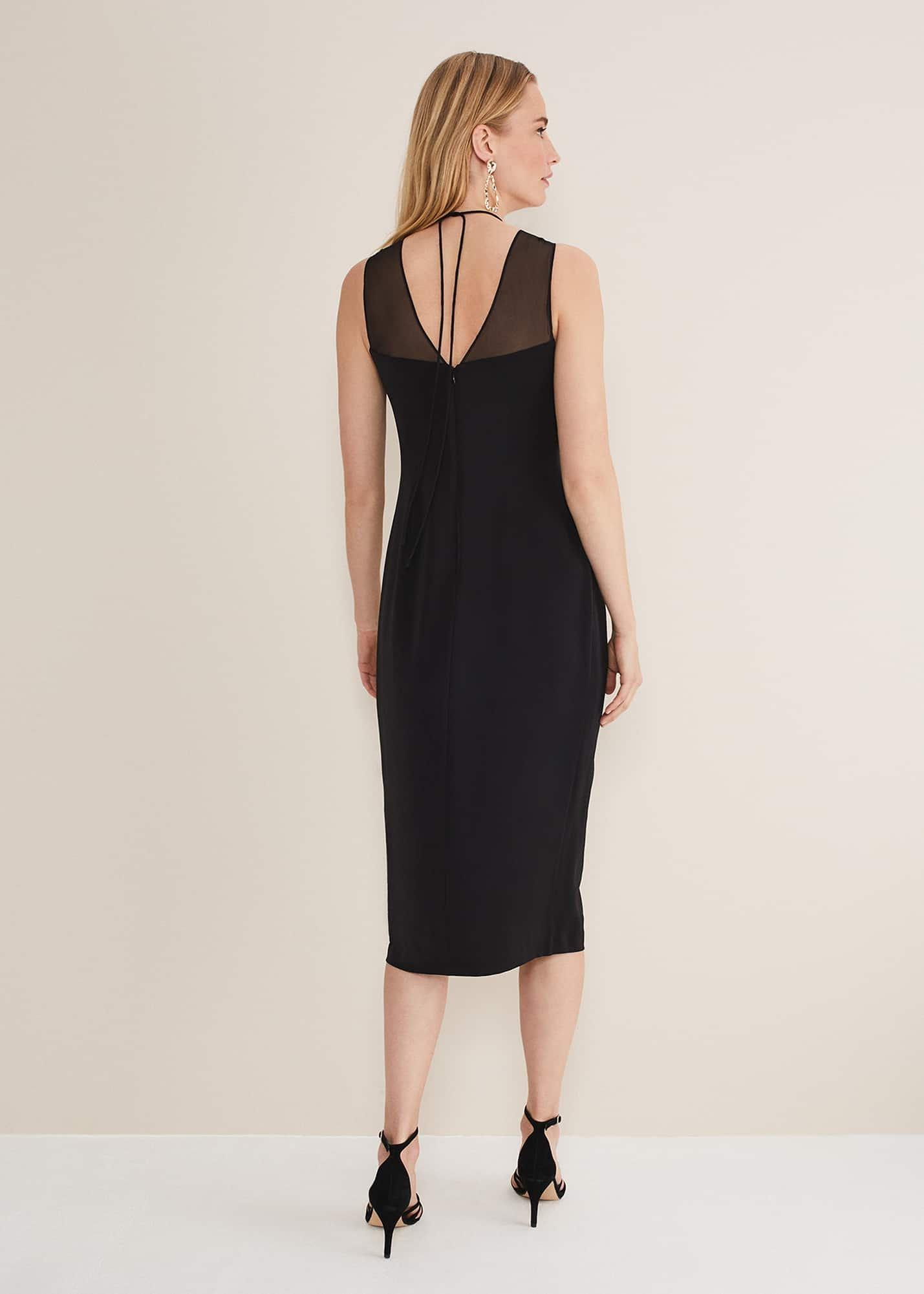 Leah Ruched Midi Dress