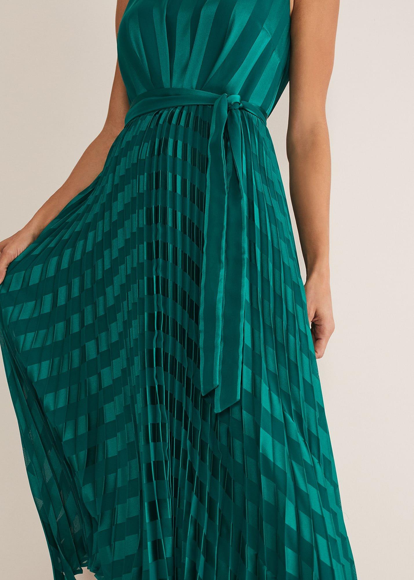 Beverley Stripe Jacquard Midaxi Dress